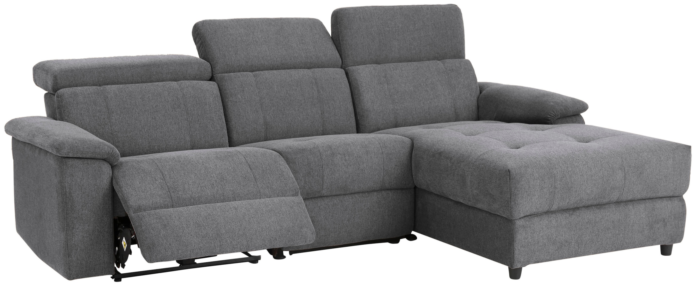 Home affaire Ecksofa »Binado, L-Form,« mit manueller oder elektrischer Relaxfunktion mit USB-Anschluss