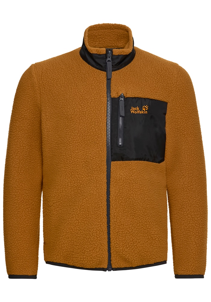 Jack Wolfskin Fleecejacke »LITE CURL FZ K« atmungsaktiv, Übergangsjacke, aufgesetzte Brusttasche mit Zipper