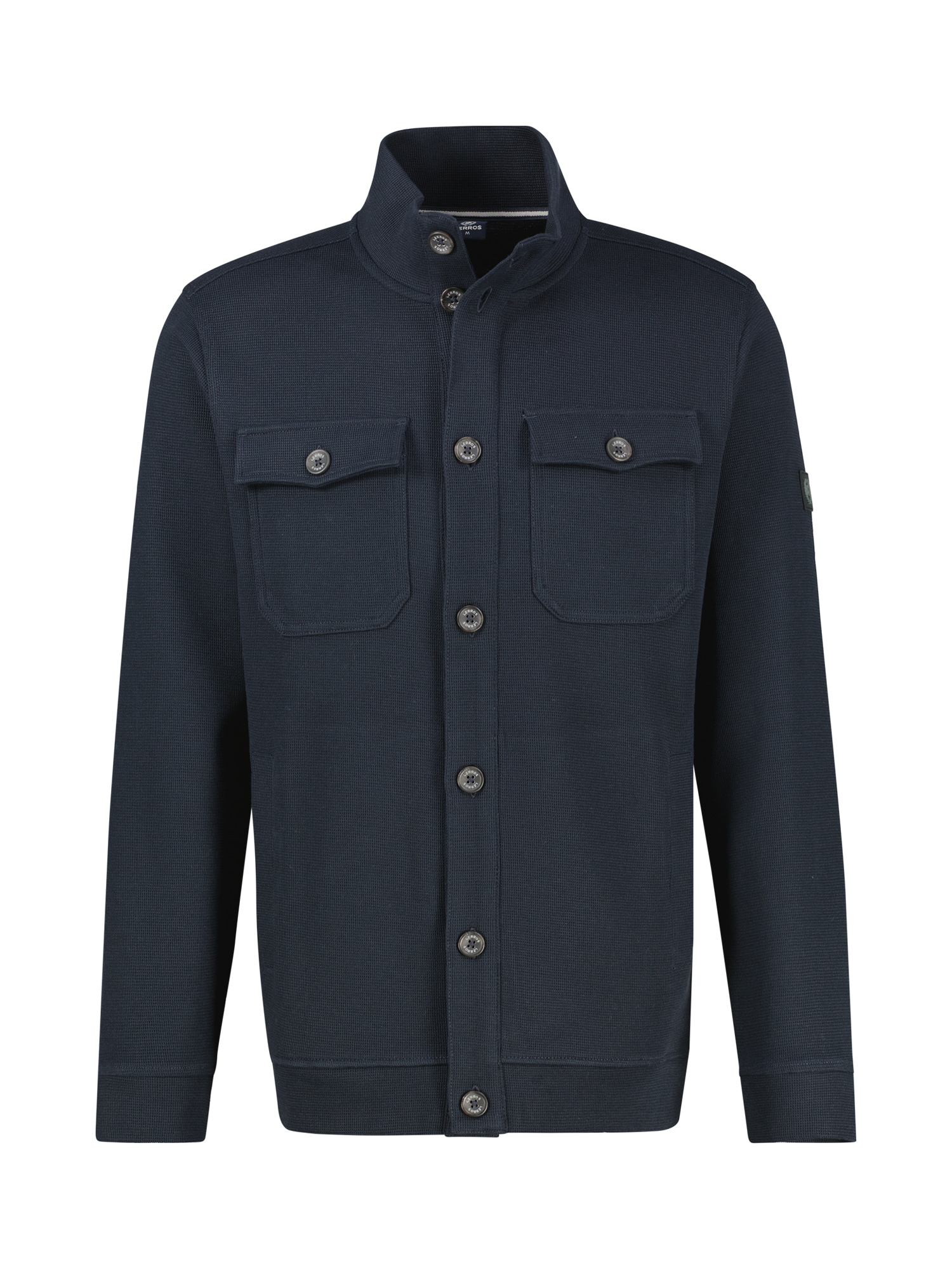 LERROS Sweatjacke »Maskulines Overshirt aus bequemem Baumwollmischgewebe«