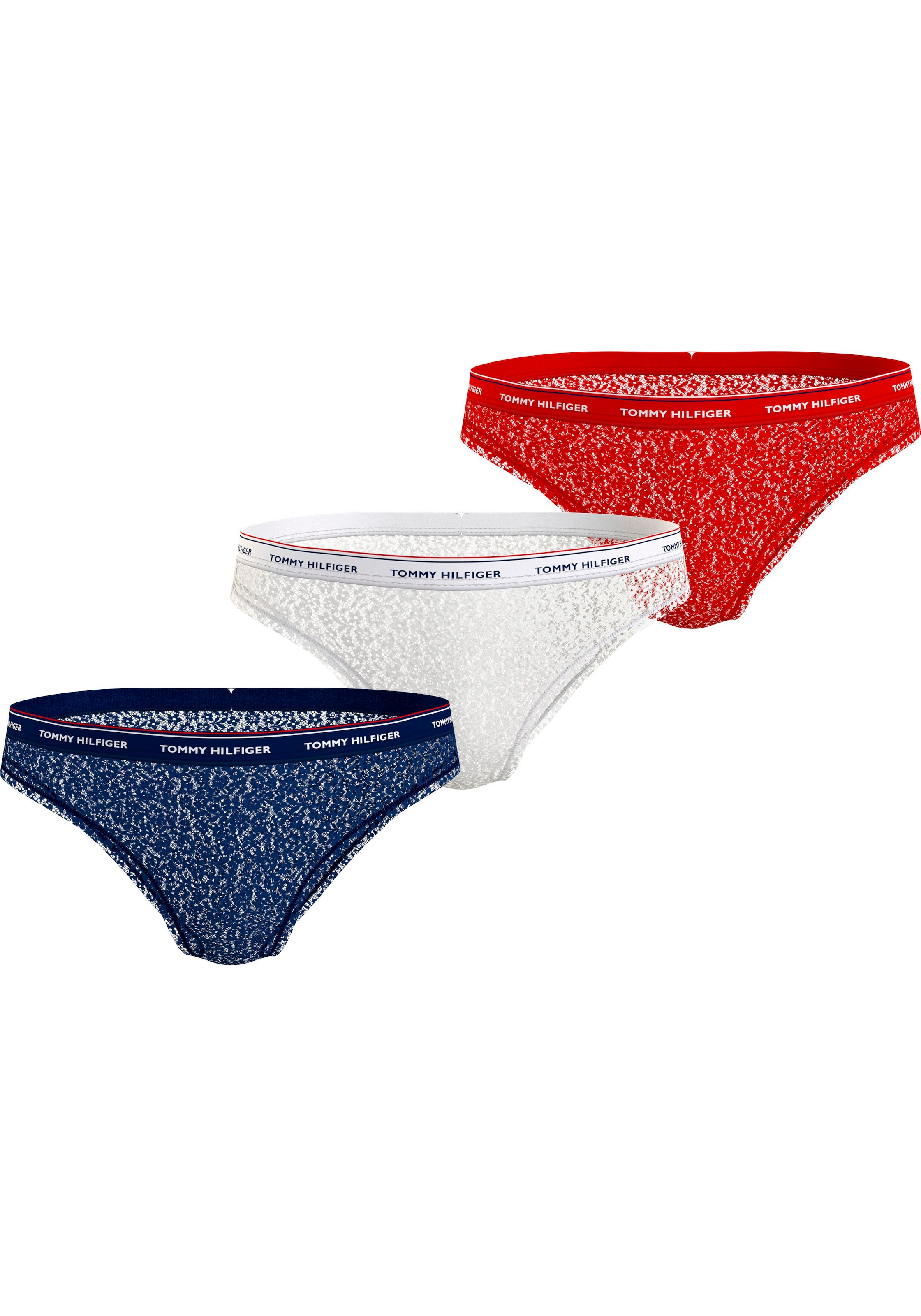 Tommy Hilfiger Underwear Bikinislip »3 PACK BIKINI LACE (EXT SIZES)«,  (Packung, 3er-Pack), mit Tommy Hilfiger Logobund bei OTTO
