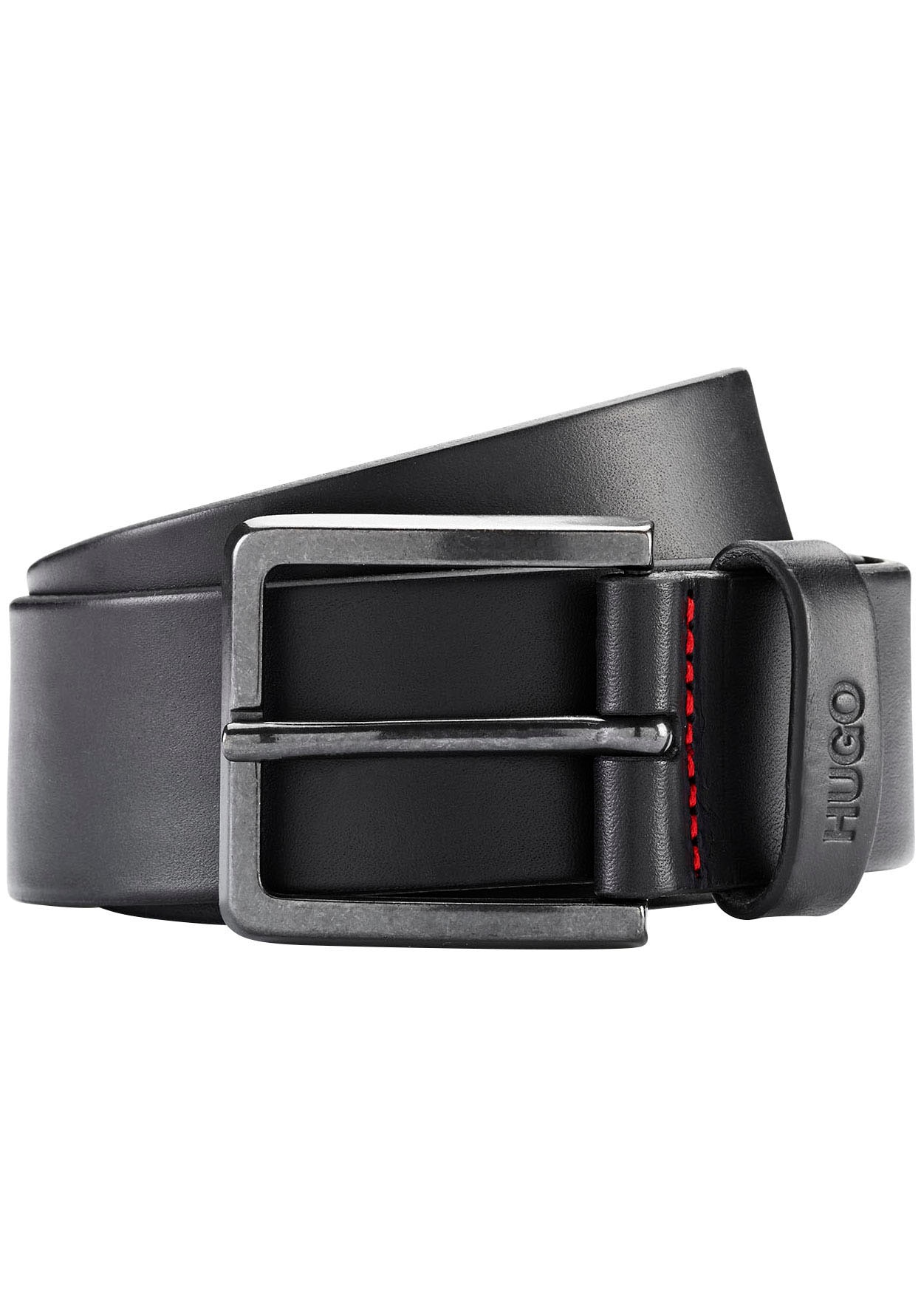 Ledergürtel »Gionio«, online auf aus Leder Logo-Prägung italienischem HUGO bei OTTO mit der bestellen Schlaufe