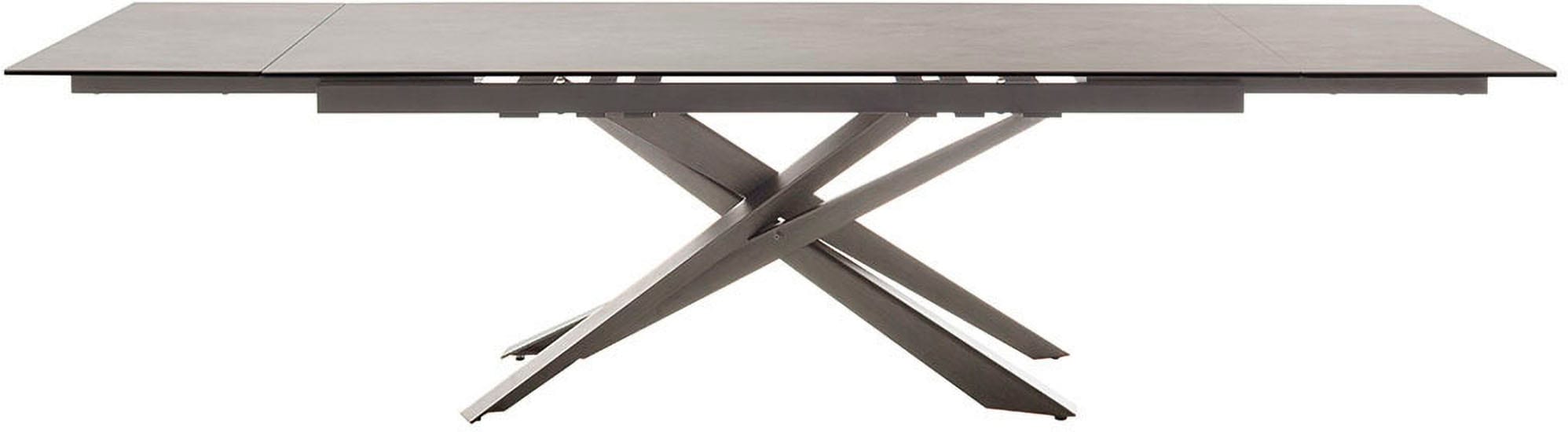 MCA furniture Esstisch »TESERO Auszugtisch 200-300 cm«, (Einzelstück), Keramik,Edelstahl,Marmor-Optik,ausziehbar,belastbar 100kg,10-12 Pers.