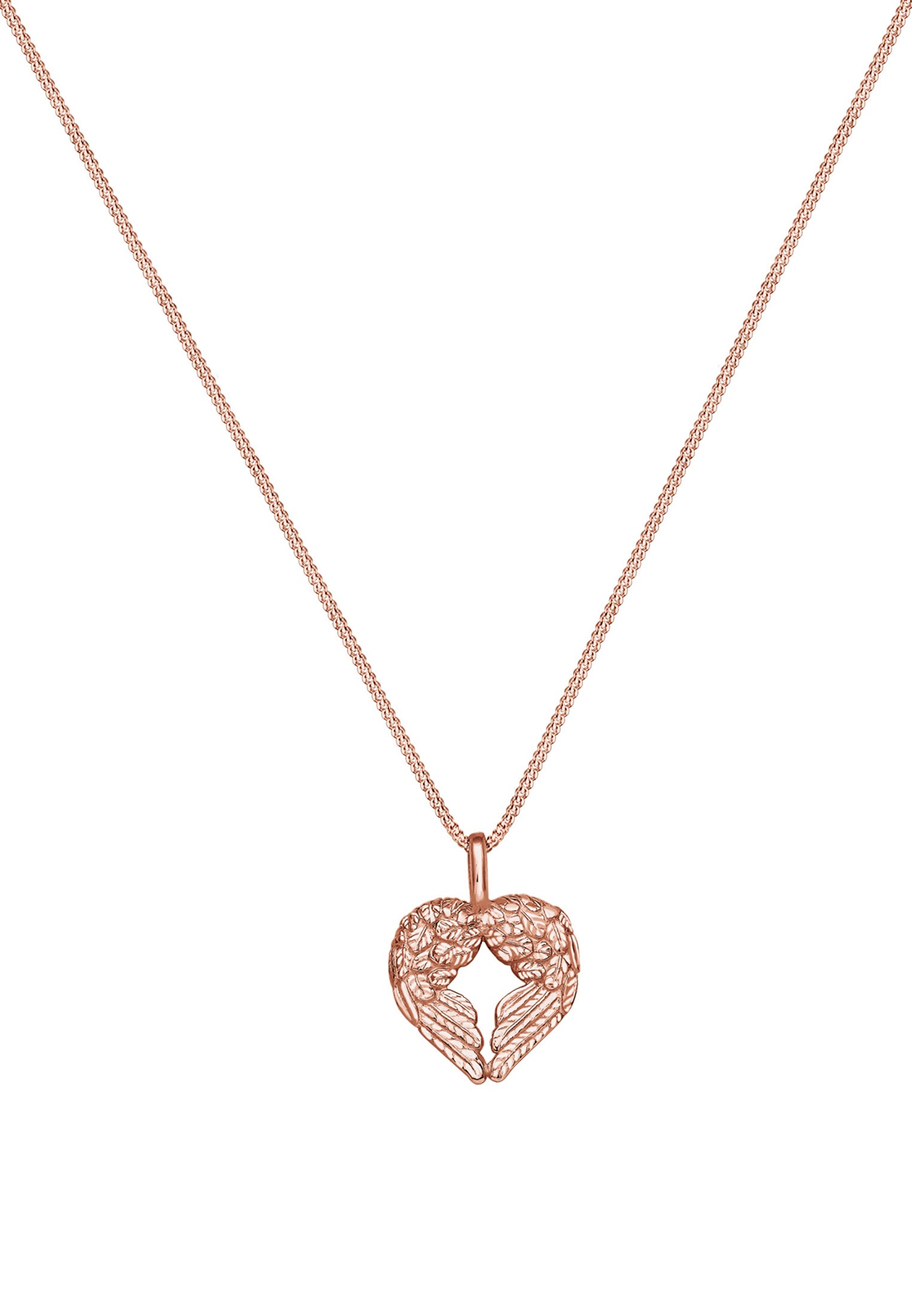 Elli Kette mit Anhänger »Halskette Flügel Herz 925 Sterling Silber«