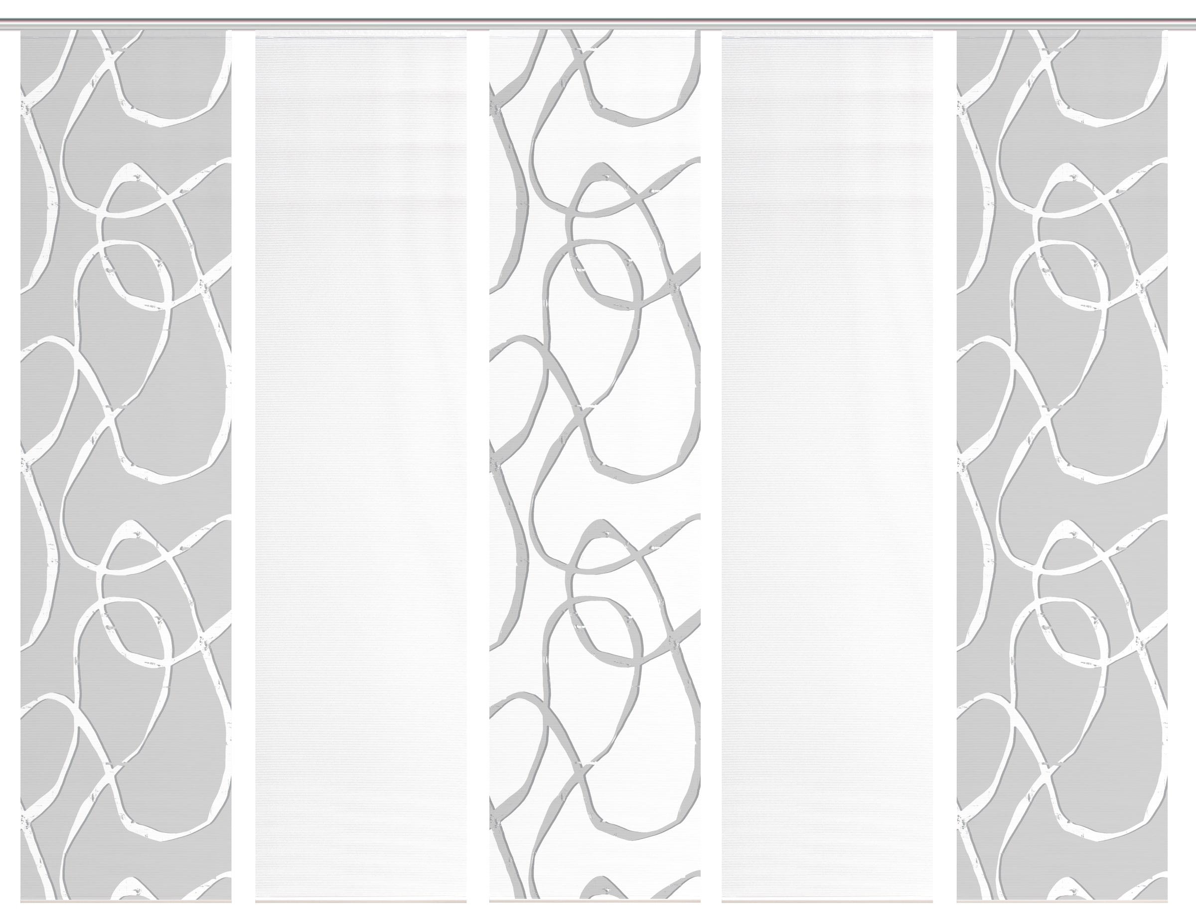 Vision S Schiebegardine »OPHELIA KOMBI« Paneelwagen 5 Stk. tlg. Schiebevorhang,Bambusoptik,Digitaldruck,SET