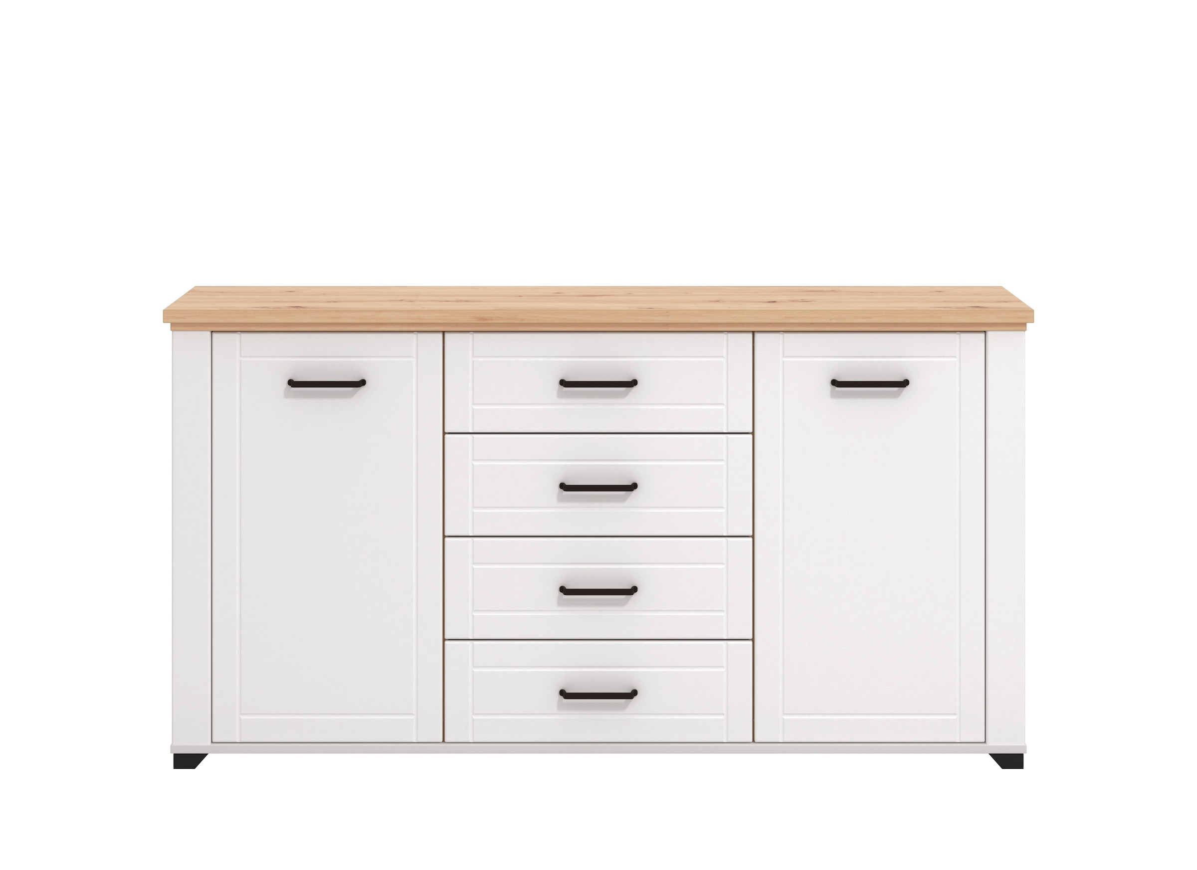 Home affaire Kommode »Valencia Sideboard, B/T/H 161/41/85,5 cm«