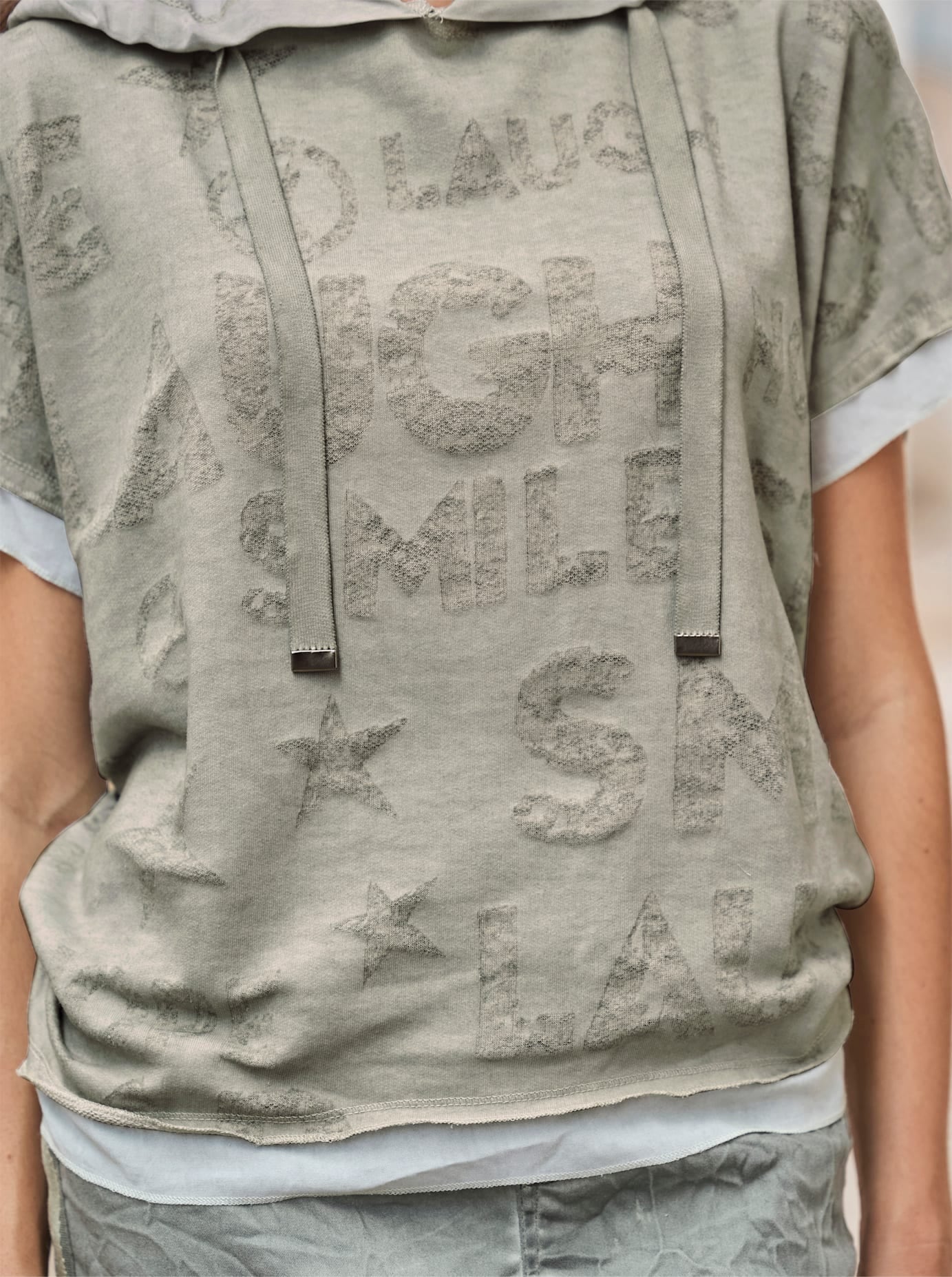 heine Kurzarmshirt »Kapuzen-Shirt«, (1 tlg.)