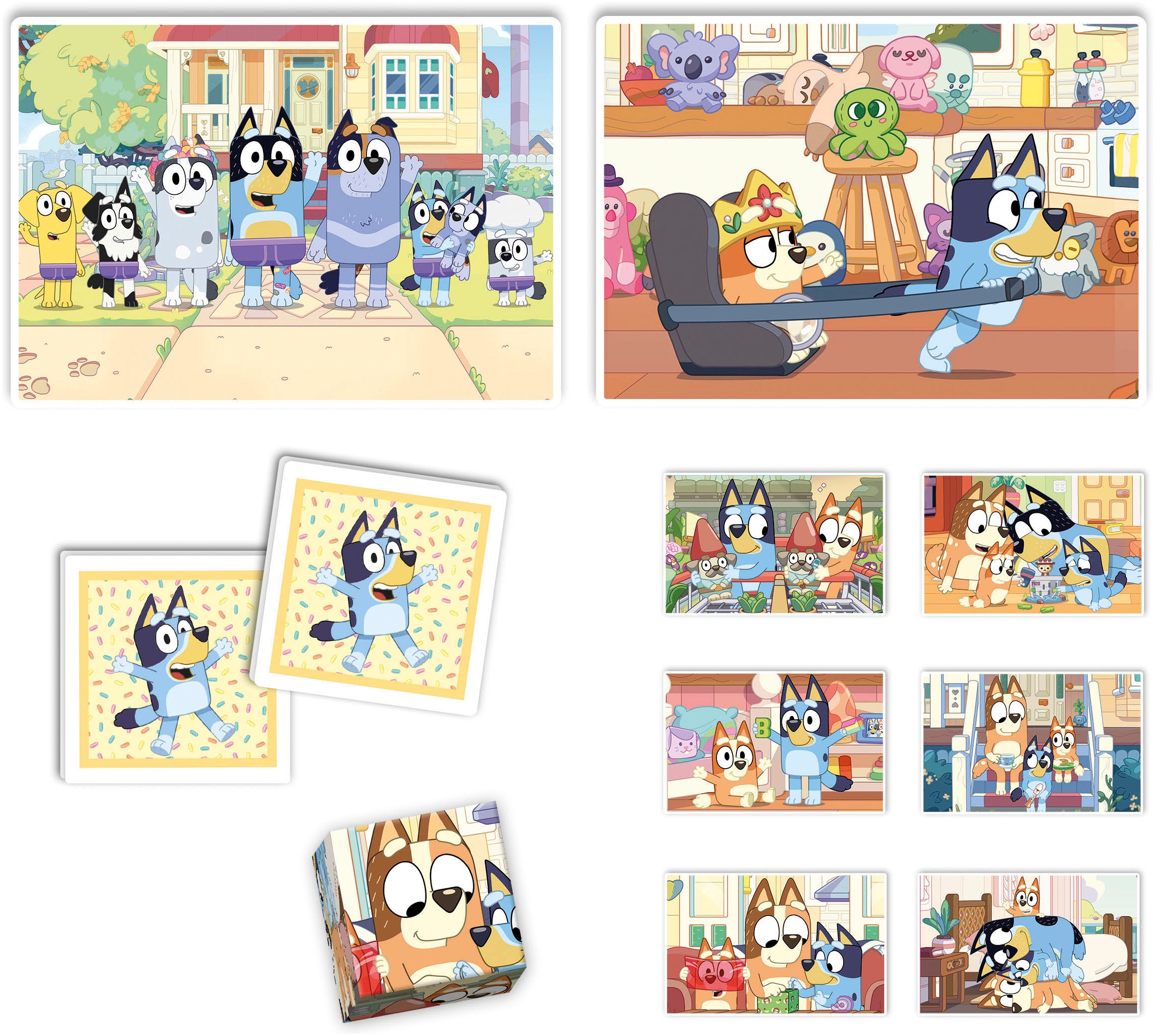 Clementoni® Puzzle »Edukit, 4n1, Bluey«, Made in Europe
