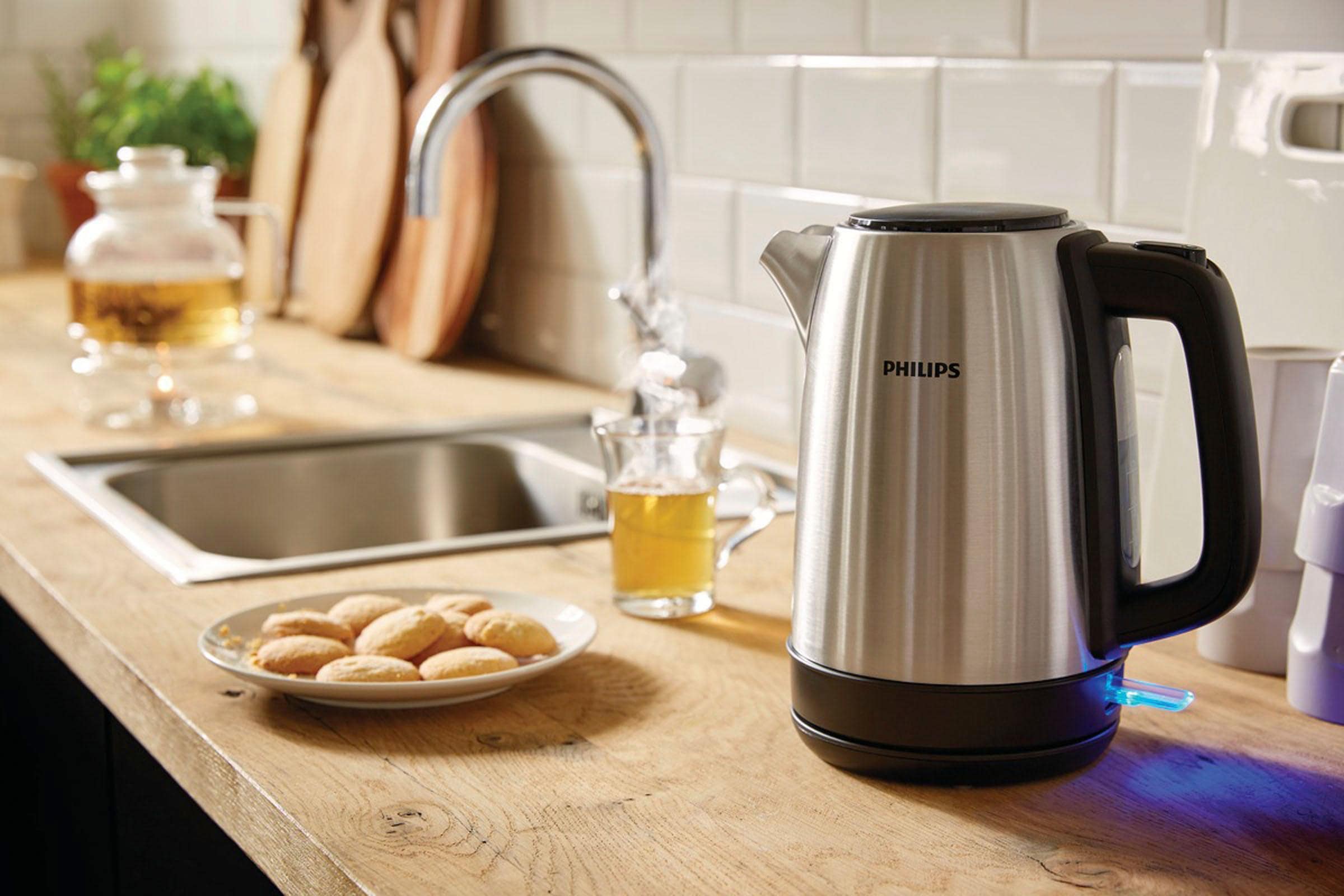 Philips Wasserkocher »HD9350/90 Daily Collection«, 1,7 l, 2200 W, Trockengehschutz, Silber