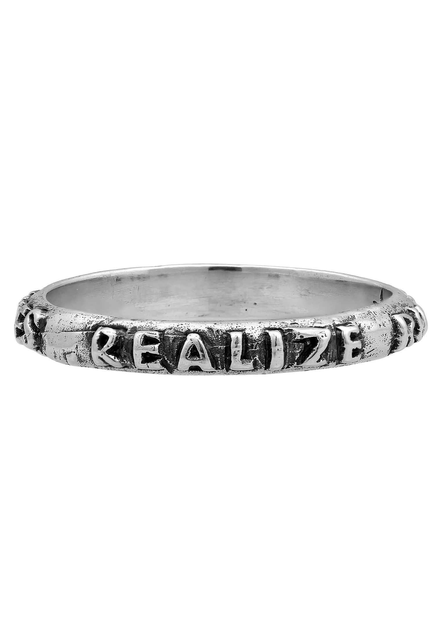 HAZE & GLORY Silberring »Ring Real Eyes Wording 925 Silber«