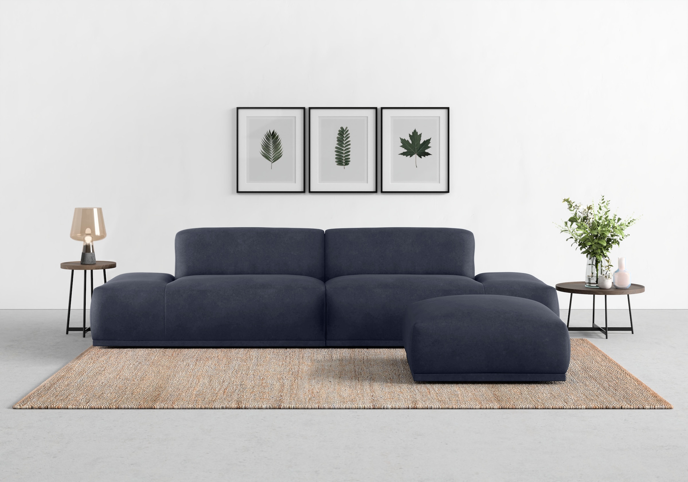 TRENDMANUFAKTUR Big-Sofa »Braga«, in moderner Optik, mit hochwertigem Kaltschaum