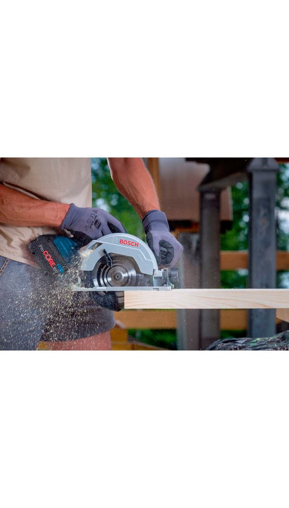 Bosch Professional Akku-Handkreissäge »»GKS 18V-57 G PROFESSIONAL«« Keine Selbstentladung, kein Memory-Effekt, lange Haltbarkeit