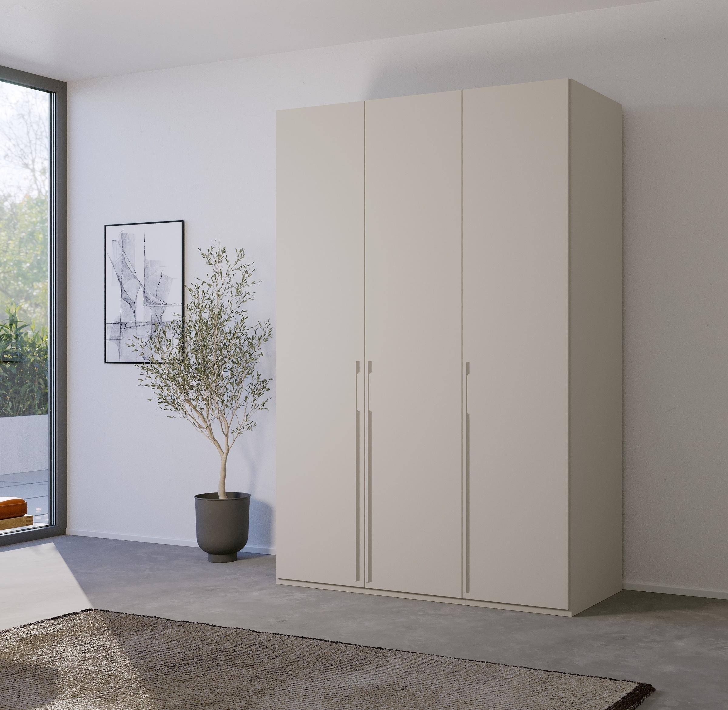 rauch Drehtürenschrank »Skat Pure« mit eleganten Griffstangen und praktischer Innenausstattung