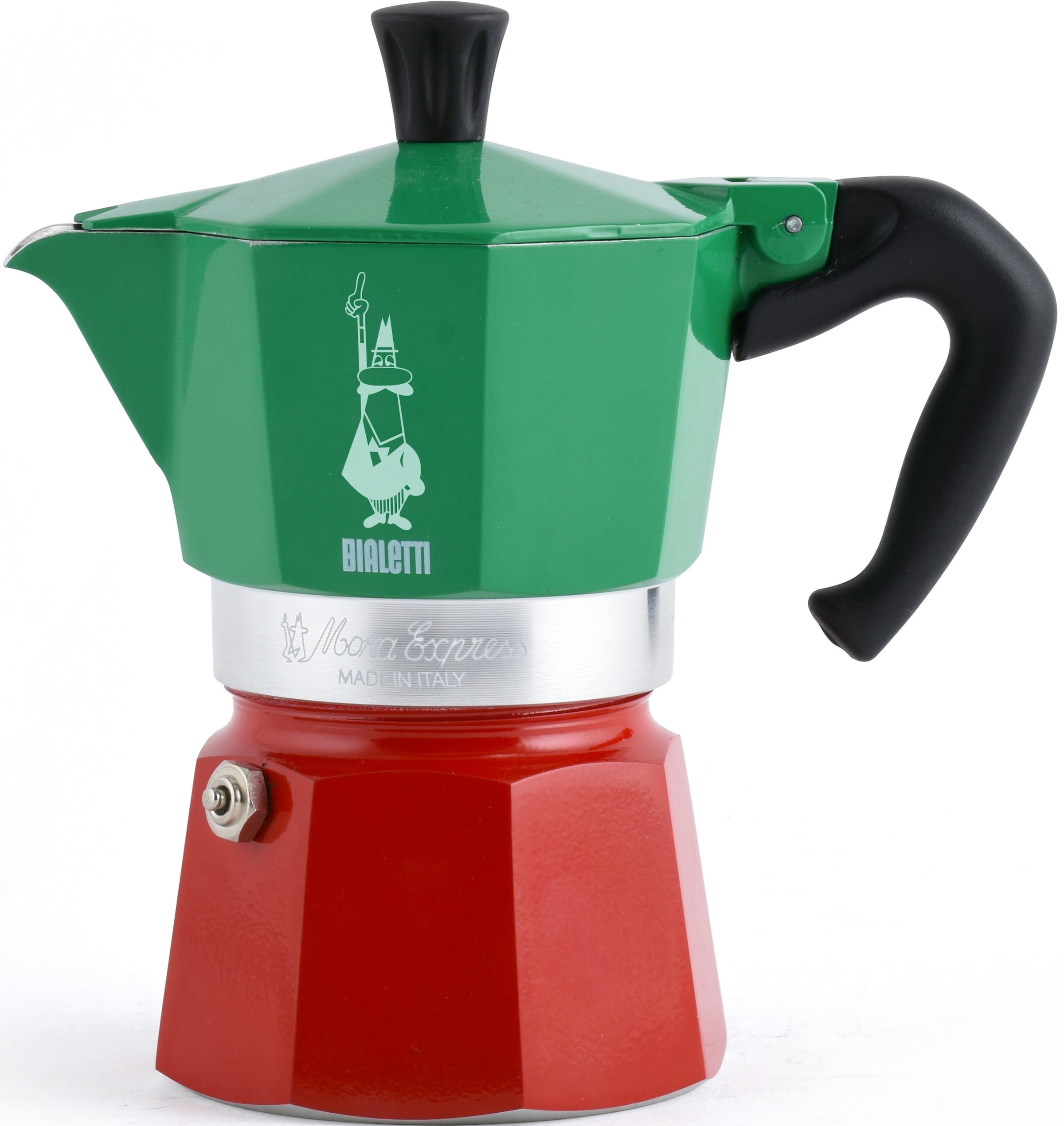 Espressokocher »Moka Express Tricolore Italia«, 0,13 l Kaffeekanne, 3 Tassen