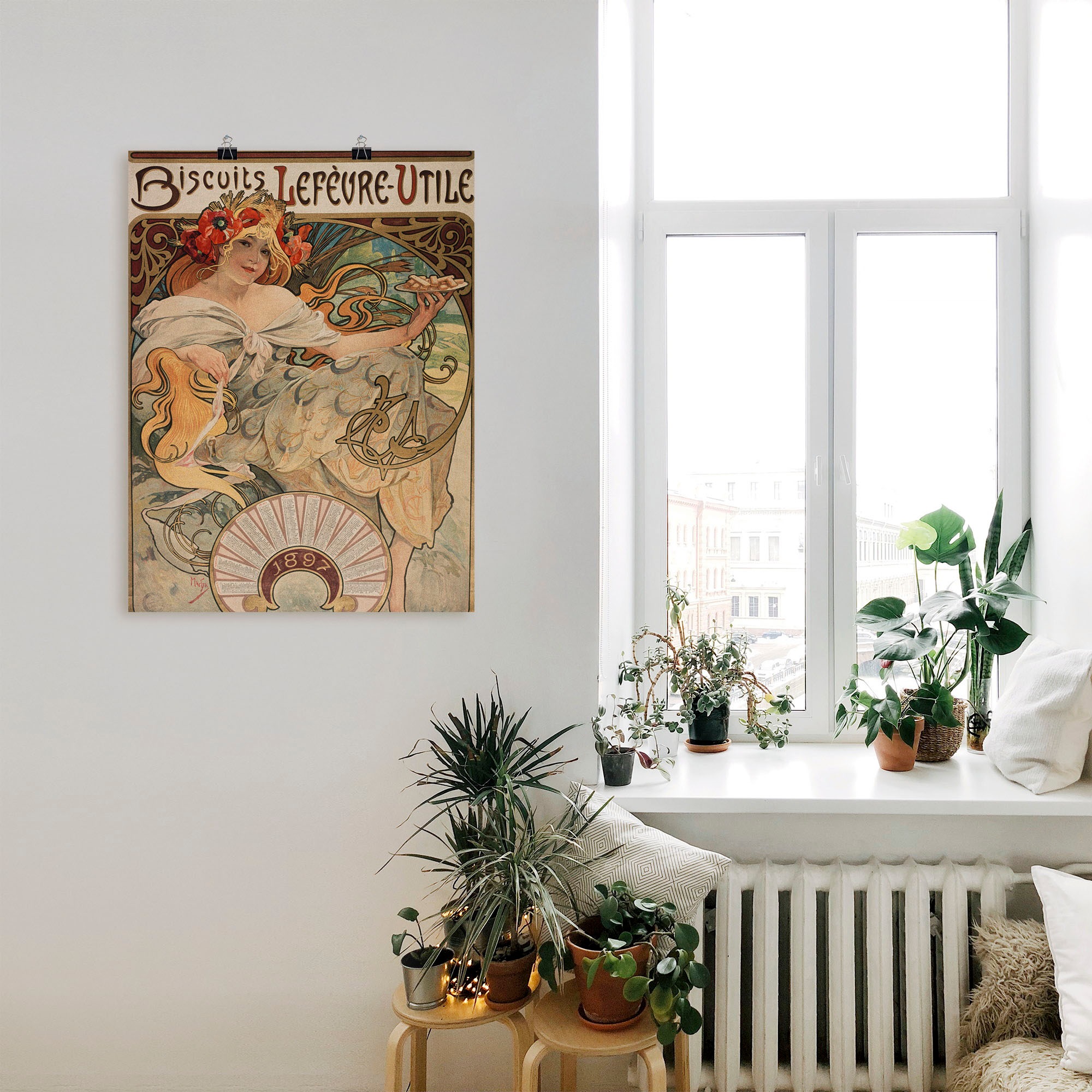 Artland Kunstdruck »Kalenderillustration für Lefèvre-Utile«, Magazincover, (1 St.), als Alubild, Leinwandbild, Wandaufkleber oder Poster in versch. Größen