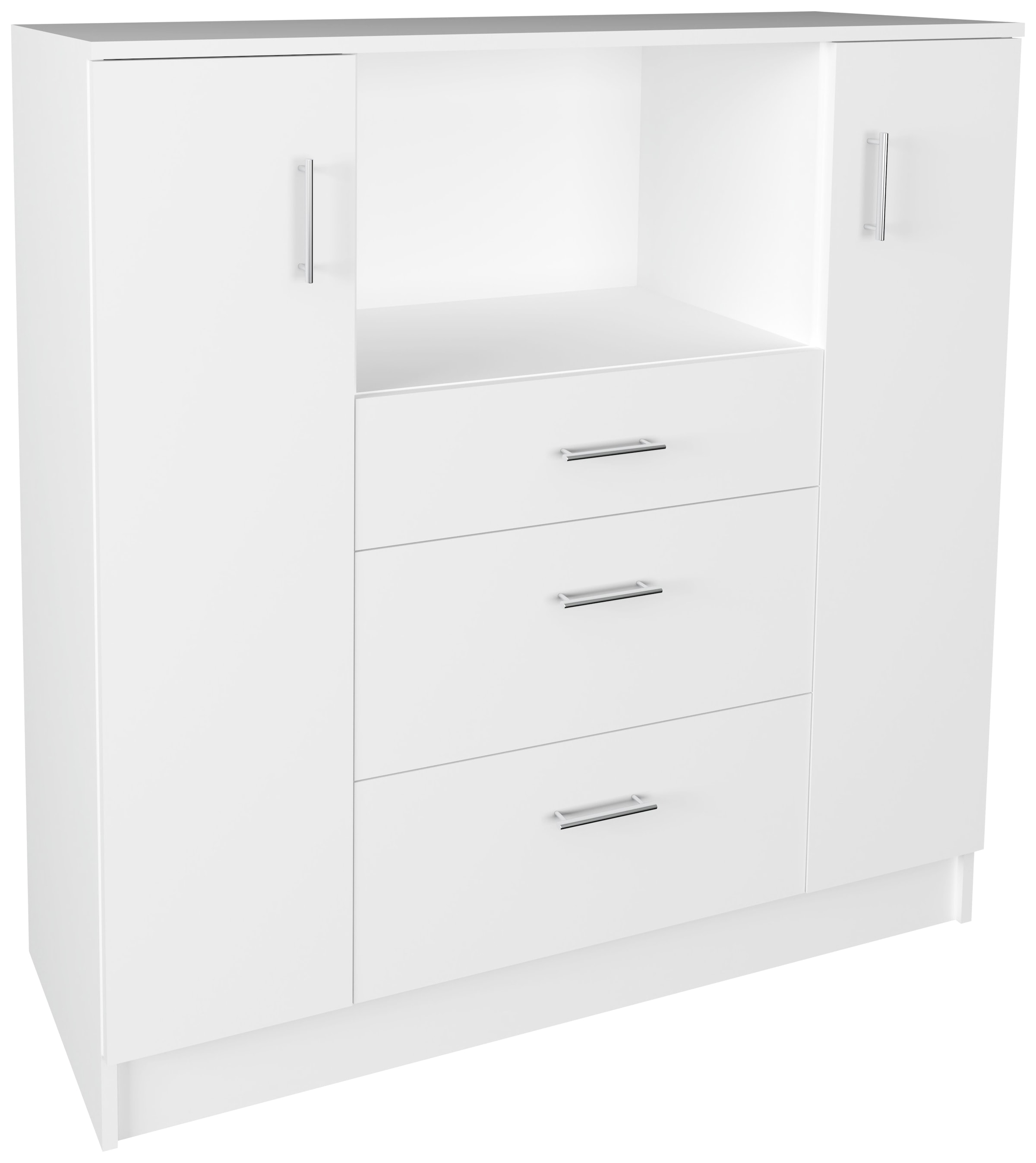 VCM Unterschrank »VCM Küchenschrank | Maße ca. H. 110 x B. 109 x T. 40 cm | Mikrowellenschrank mit drei Schubladen | Unterschrank schlicht | Küchenmöbel - Esilo« 1 Stk. tlg.