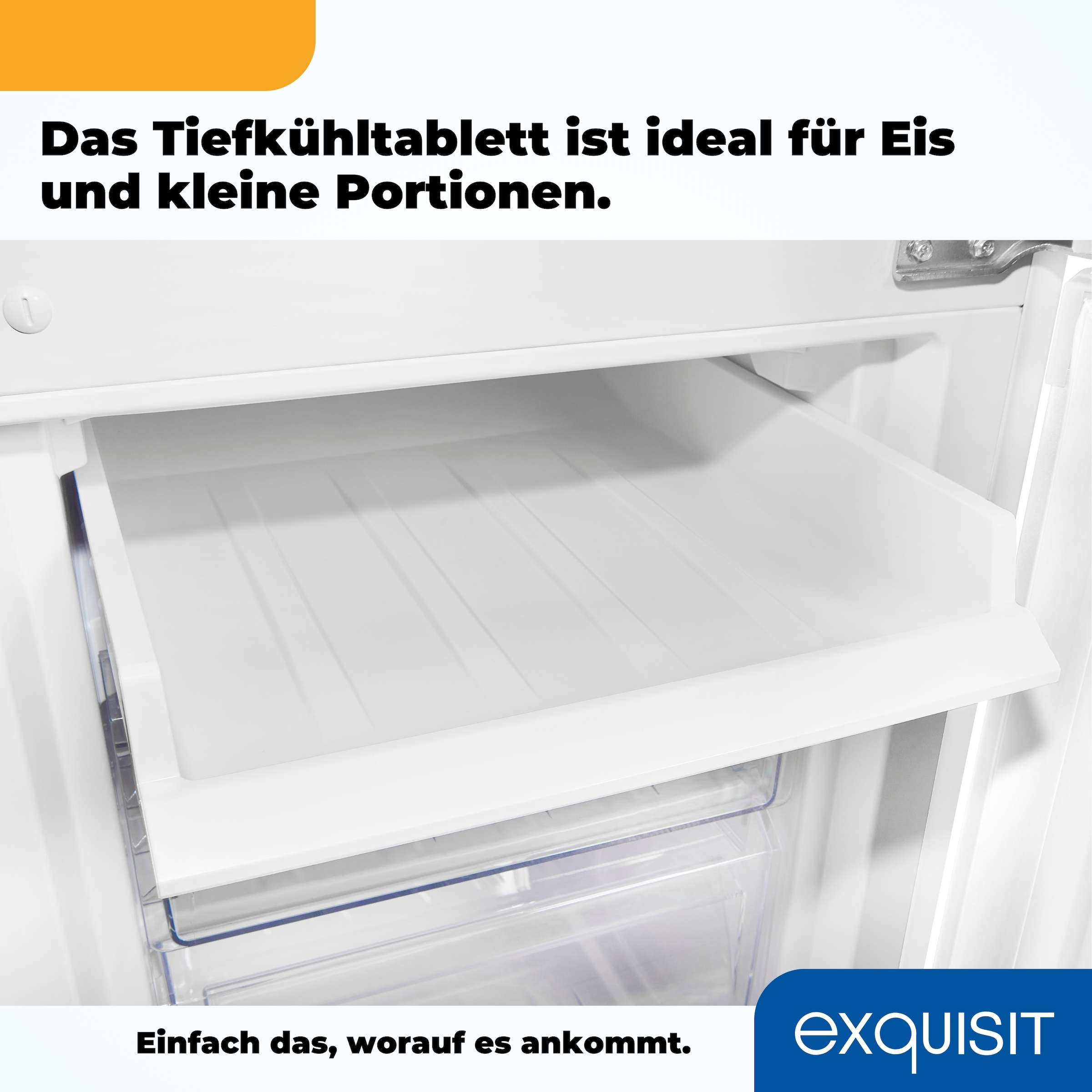 exquisit Kühl-/Gefrierkombination »KGC233-60-HE-040D«, Energieeffizienzklasse D, 173 Liter Nutzinhalt, 4 Sterne Gefrieren