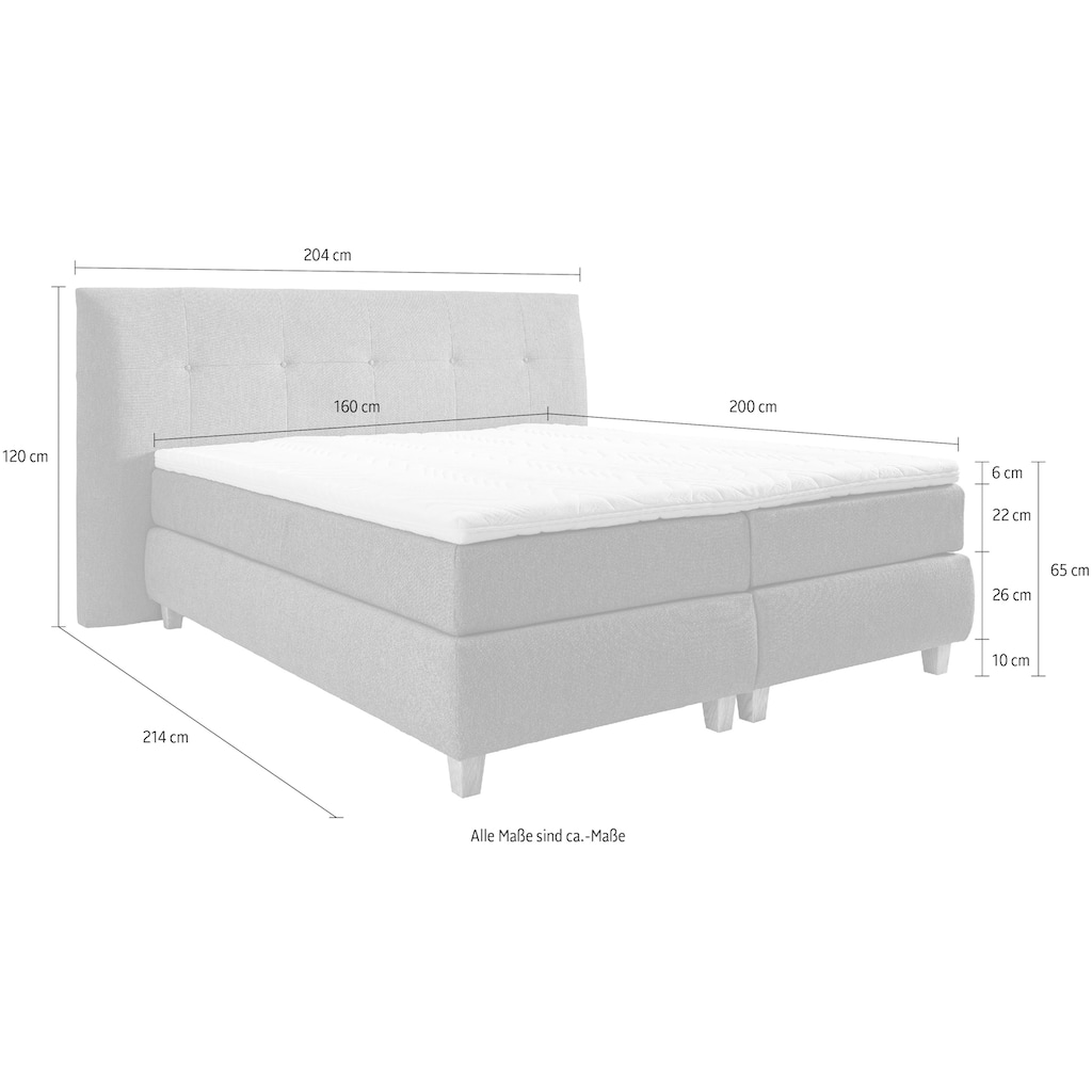 ADA trendline Boxspringbett »Luella«