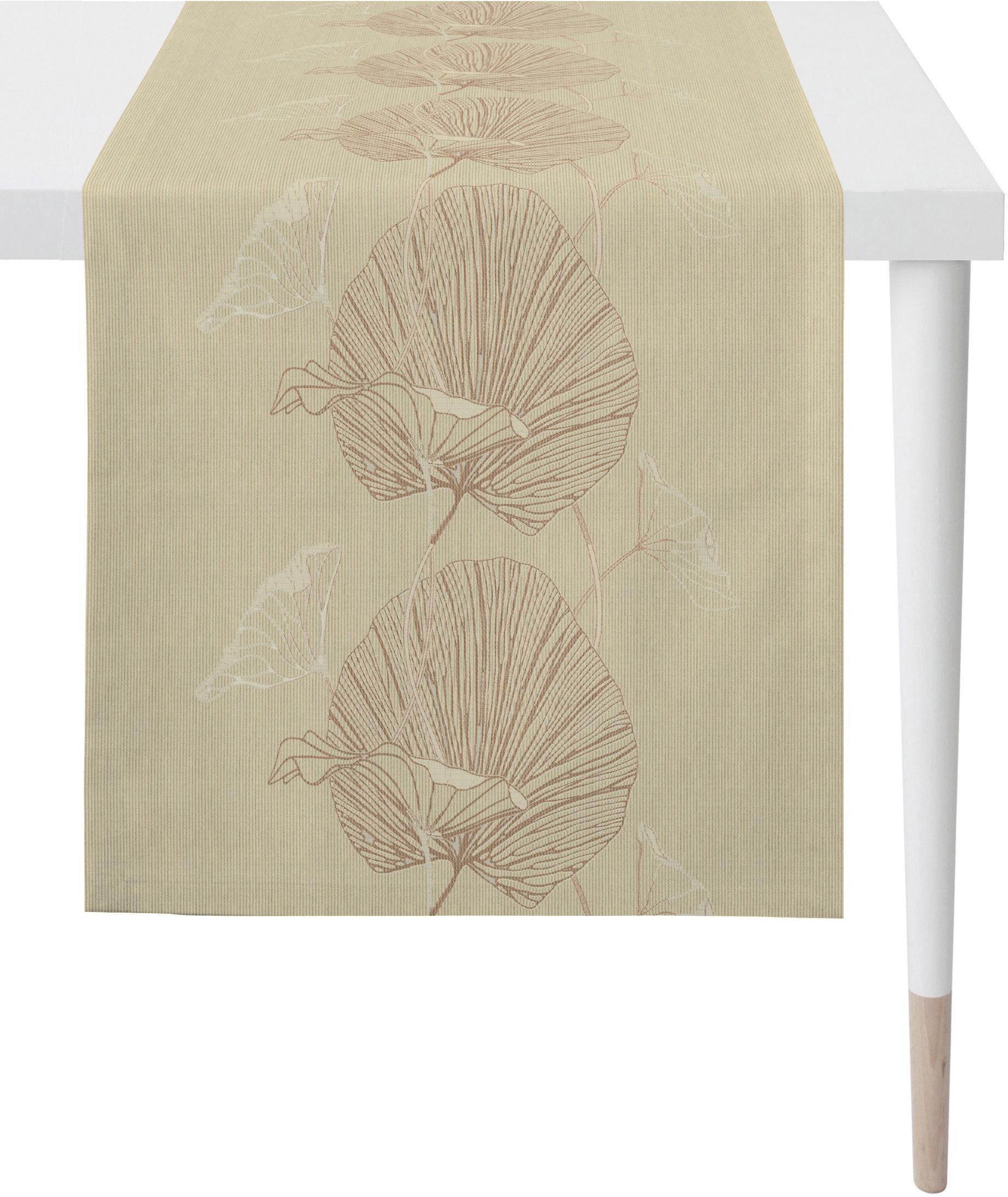 APELT Tischläufer »Nora - Herbstzeit, Jacquard«, (1 St.), Fleckschutz