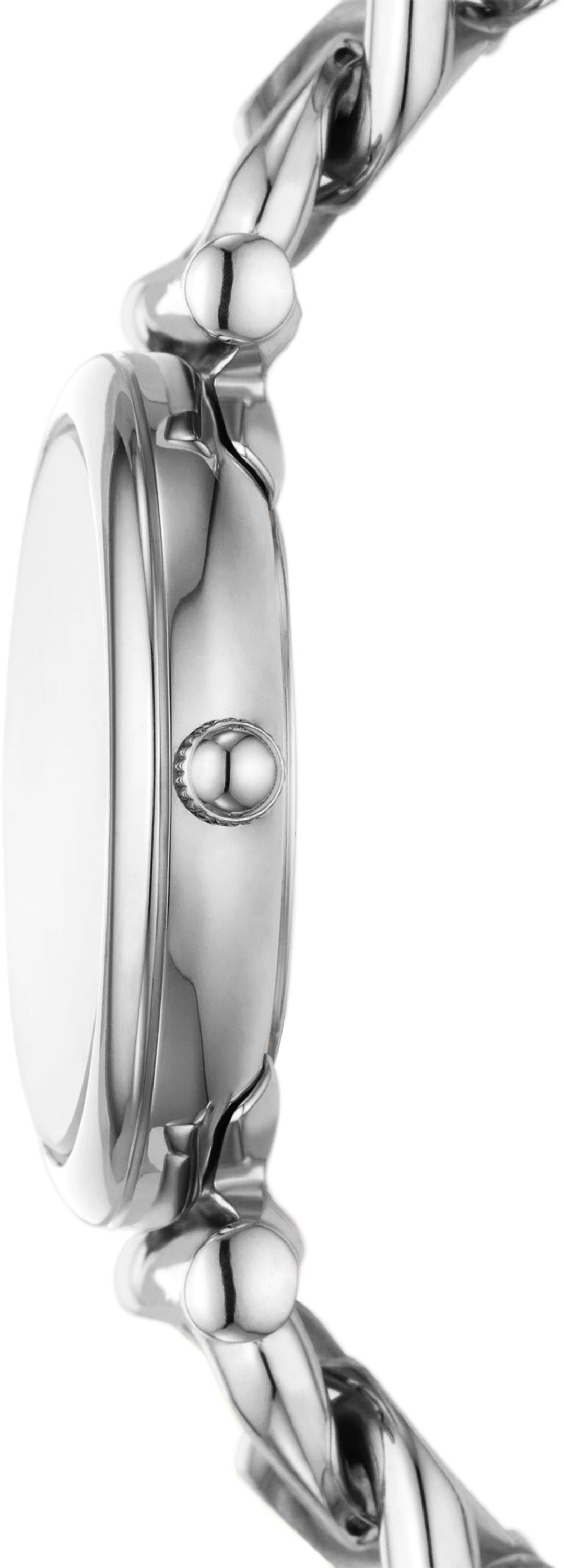 Fossil Quarzuhr »CARLIE MINI«, Armbanduhr, Damenuhr, Edelstahlarmband