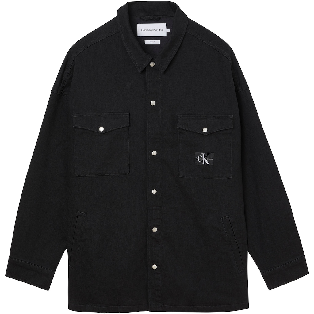 Calvin Klein Jeans Plus Langarmhemd »HERREN SHIRT UTILITY JACKET PLUS«