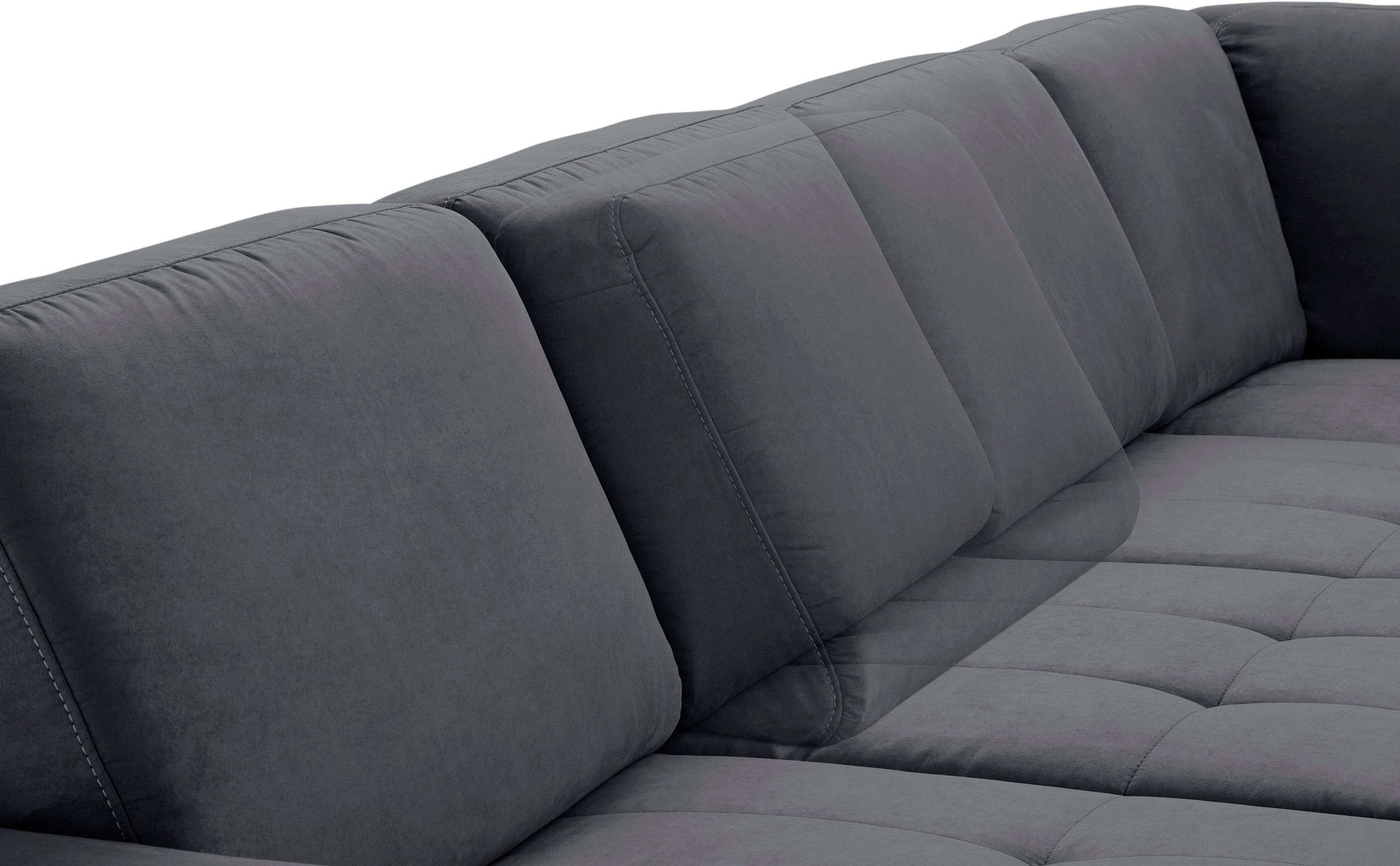 sit&more Wohnlandschaft »Santorini U-Form«, mit Federkern und Sitztiefenverstellung, wahlweise mit Bettfunktion