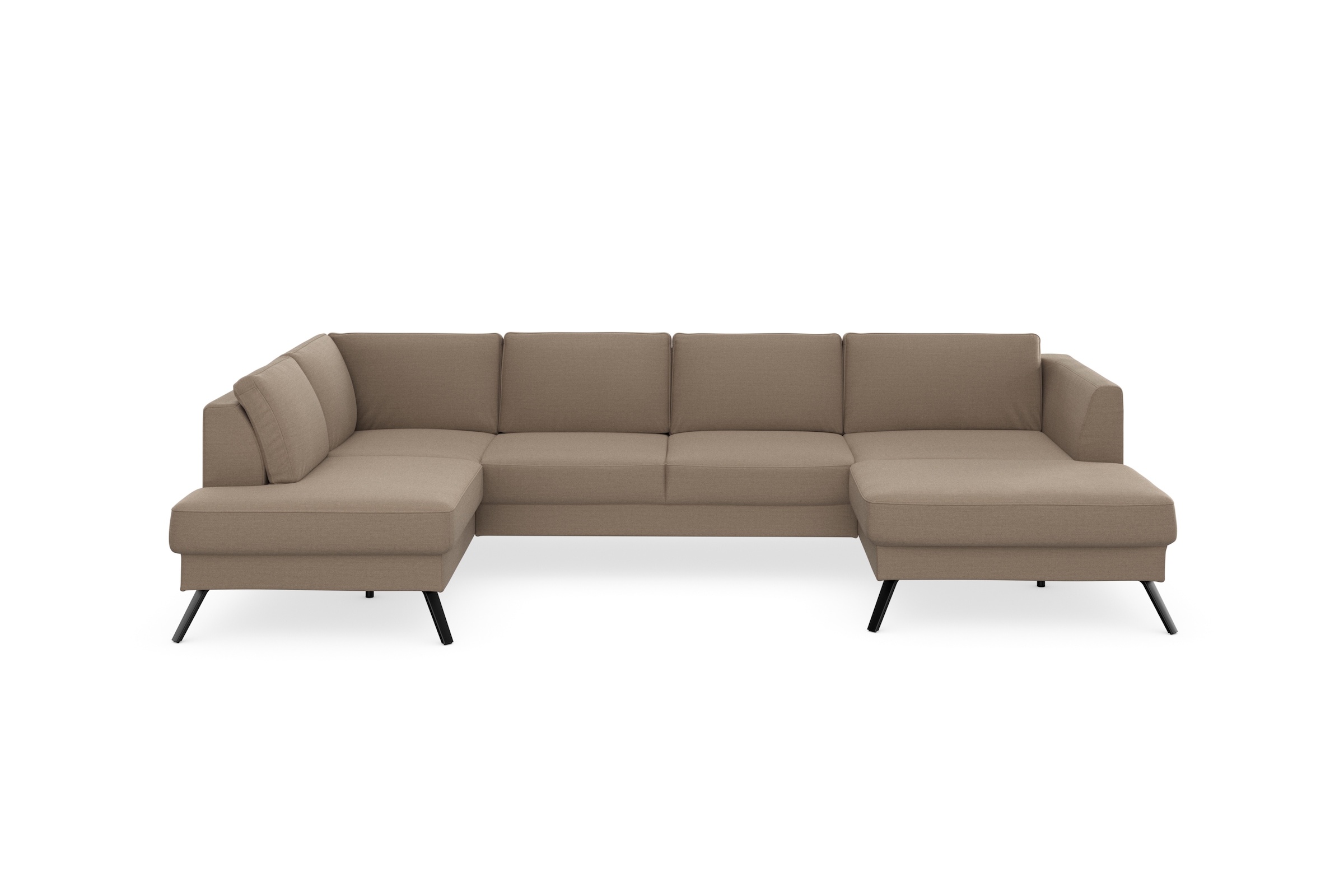 sit&more Wohnlandschaft »Lindholm U-Form«, mit Sitztiefenverstellung und Federkern
