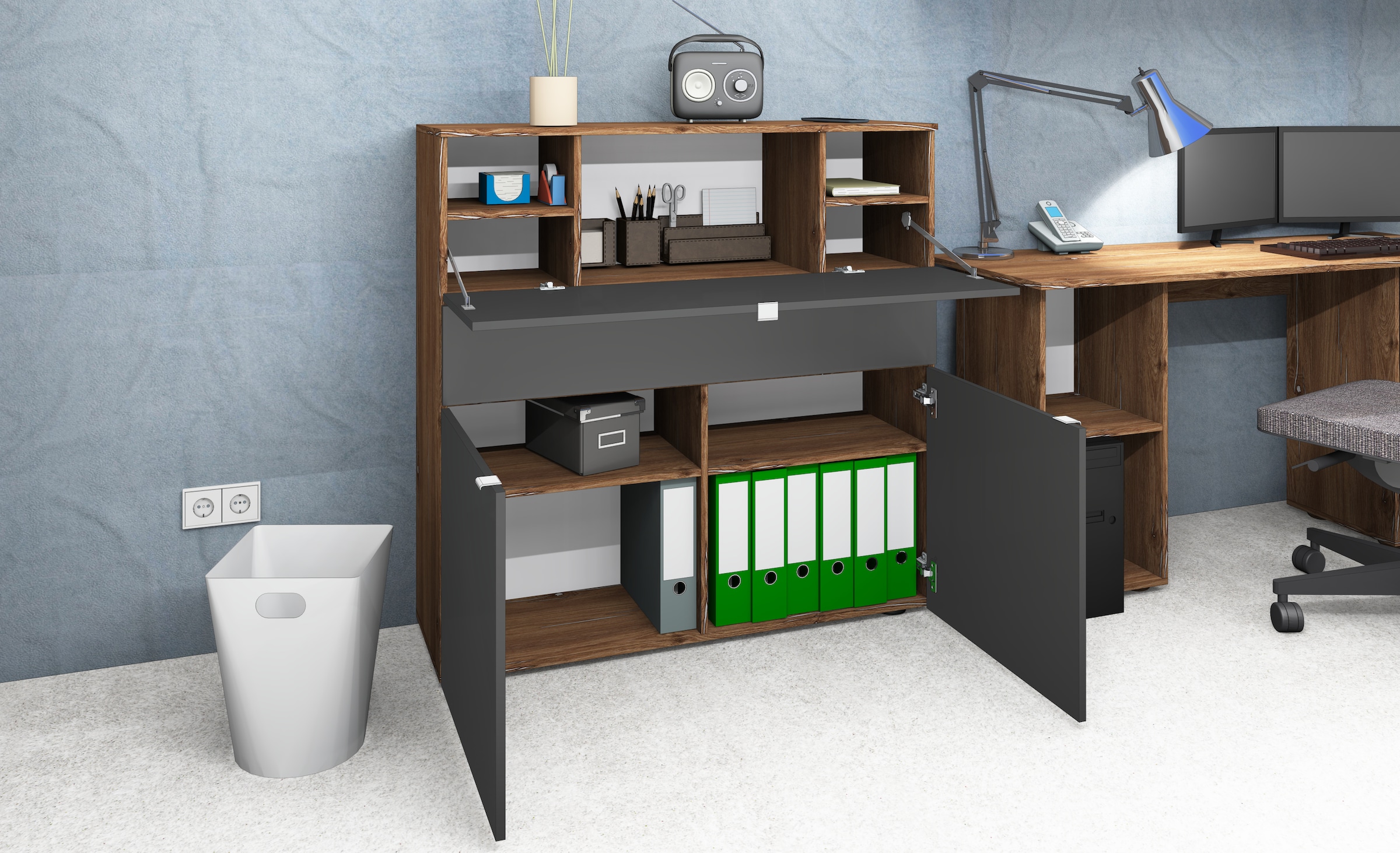 borchardt Möbel Sekretär »Dolly«, platzsparend, Home-Office-Schreibtisch, Breite 110 cm, Made in Germany