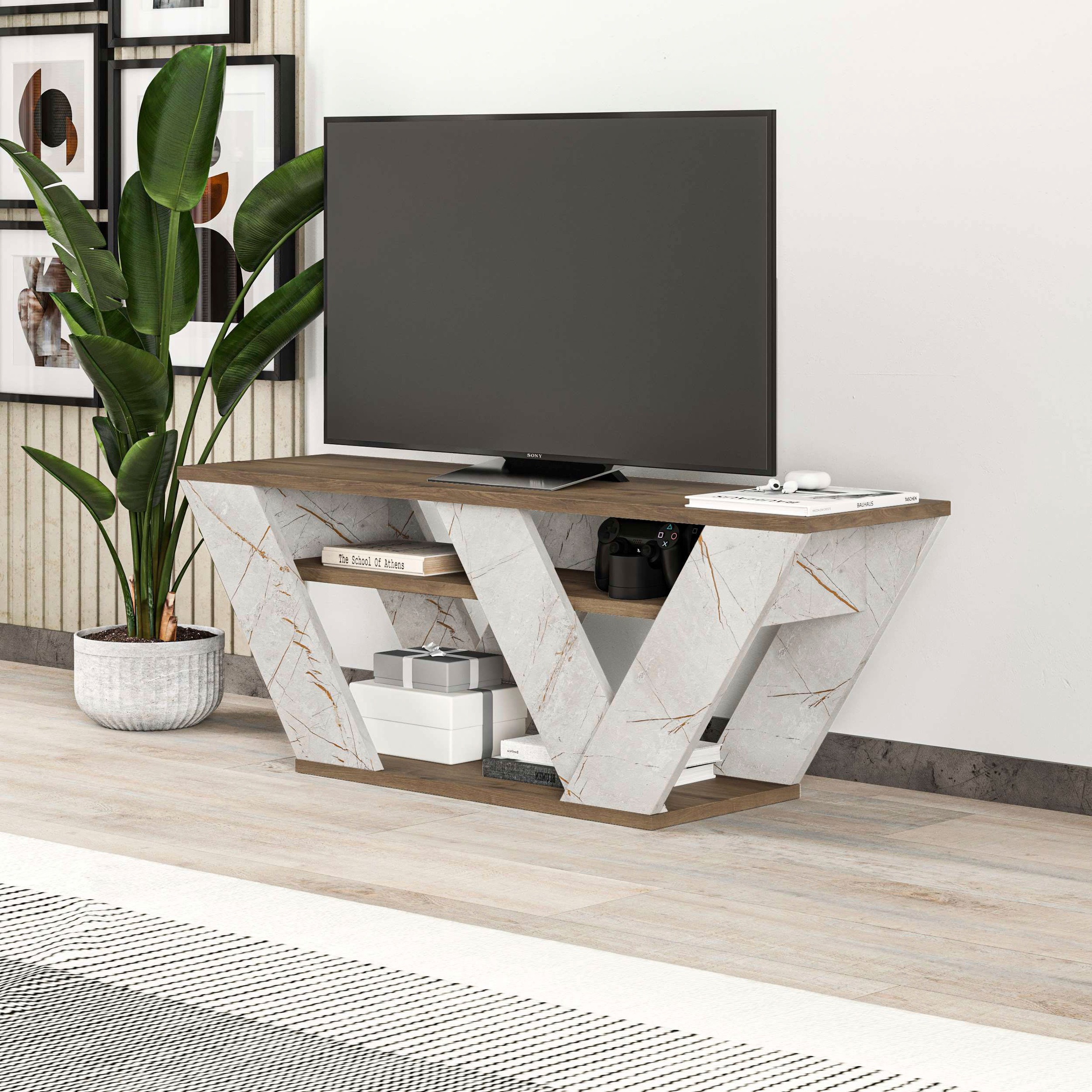 Decortie TV-Schrank »Thales TV Schrank«, (Packung), Einfache Montage,Platzsparend