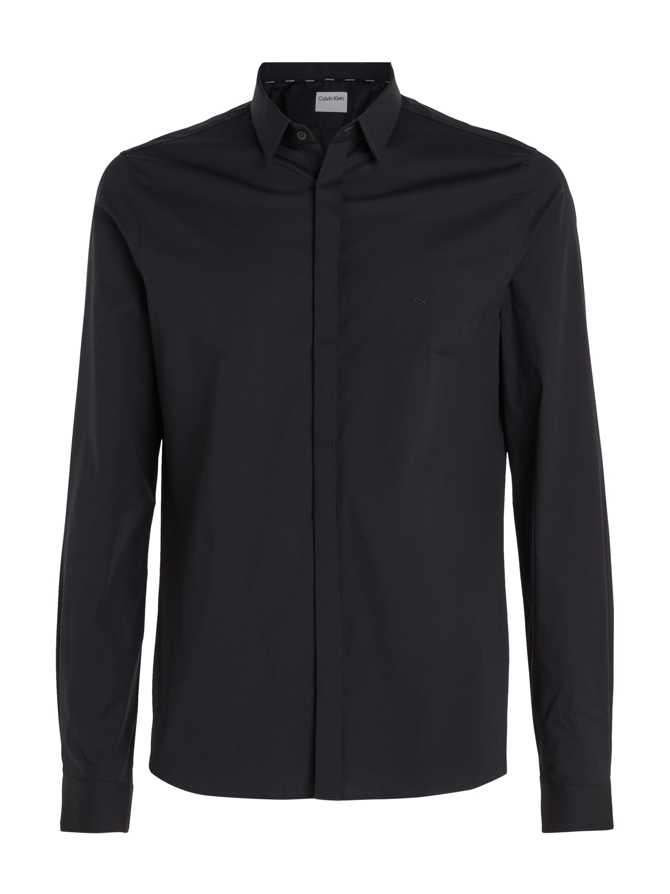 Calvin Klein Langarmhemd »POPLIN HP EXTRA SLIM SHIRT«, mit Logostickerei