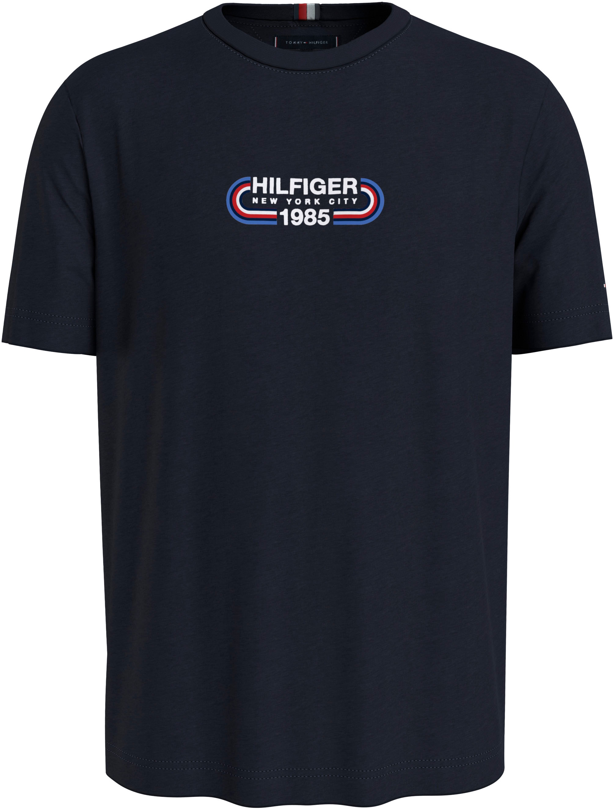 Tommy Hilfiger T-Shirt »HILFIGER TRACK GRAPHIC TEE«, mit grafischem Logo
