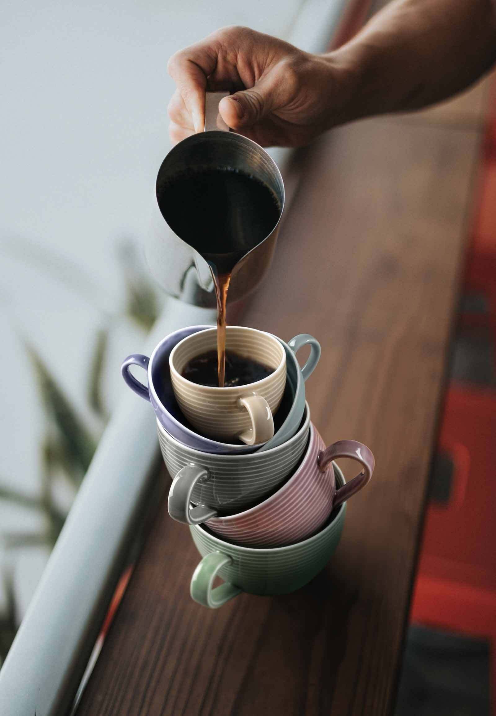 Seltmann Weiden Geschirr-Set »Kaffeeservice Beat Color Glaze 18er Set«