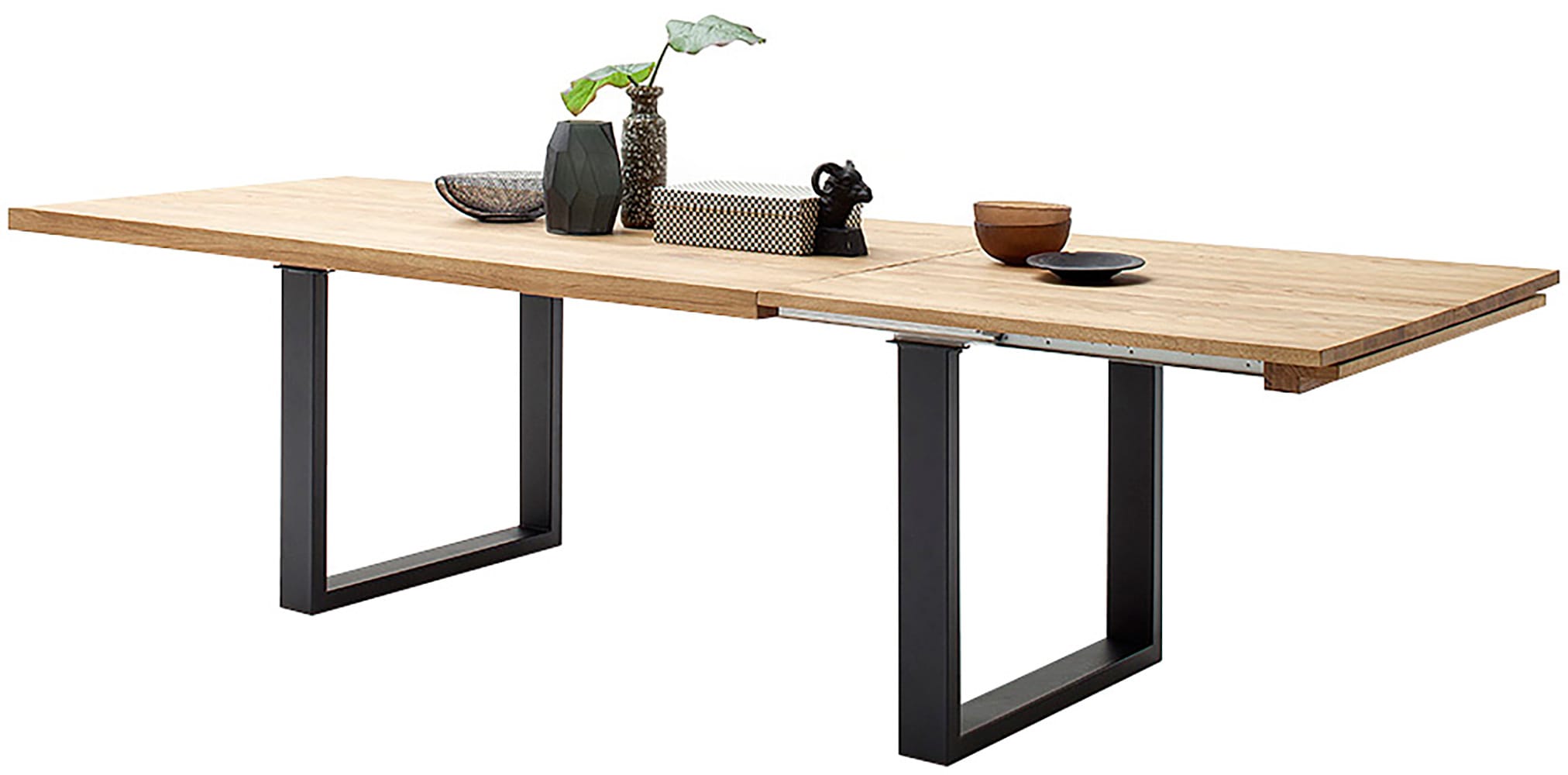 MCA furniture Kulissen-Esstisch »Dayton Esstisch Kufentisch«, Synchronauszug,ausziehbar,eiche,massiv,extra lang,XXL,belastbar 50 kg