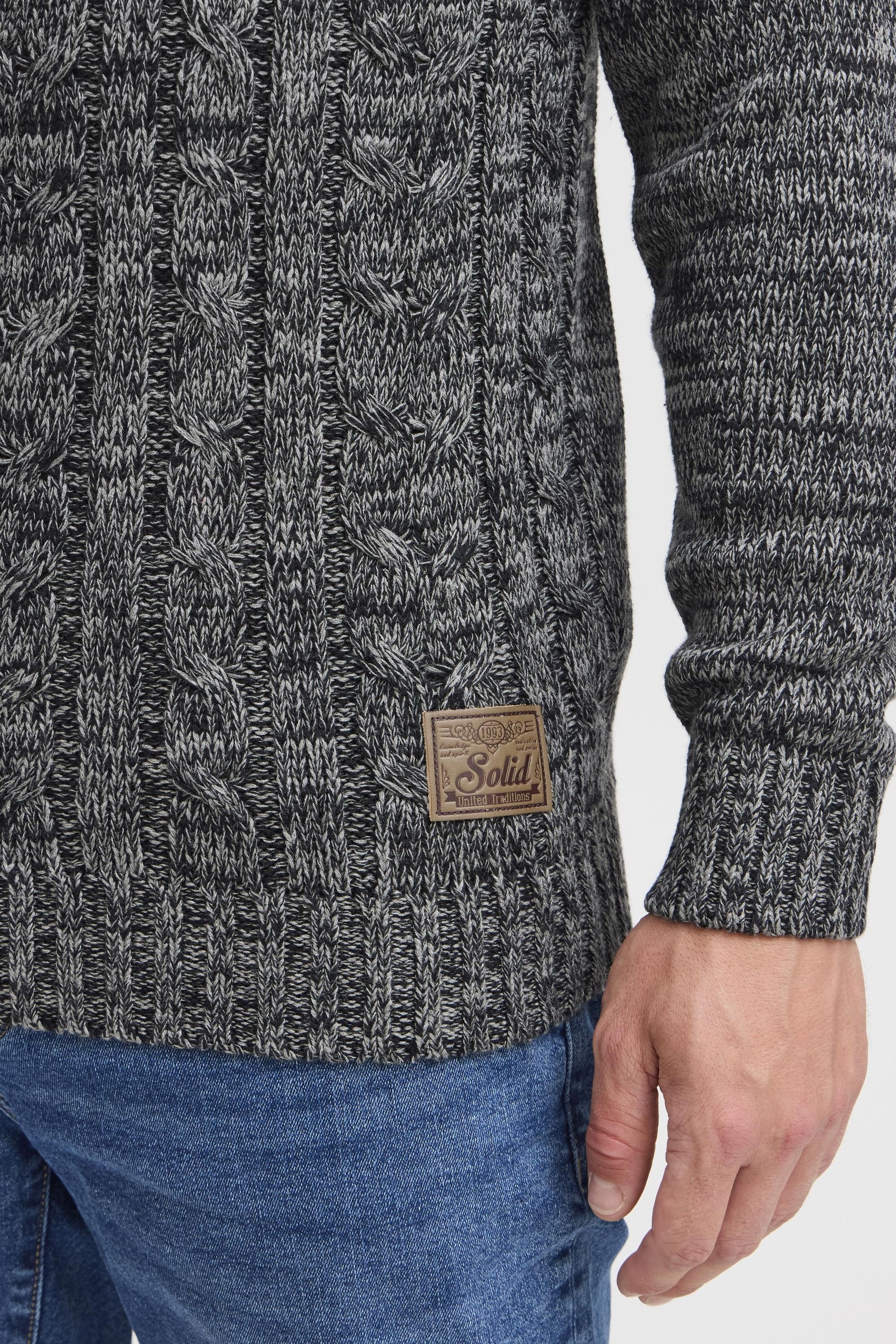 !Solid Strickfleece-Pullover »Strickpullover SDPhilemon«