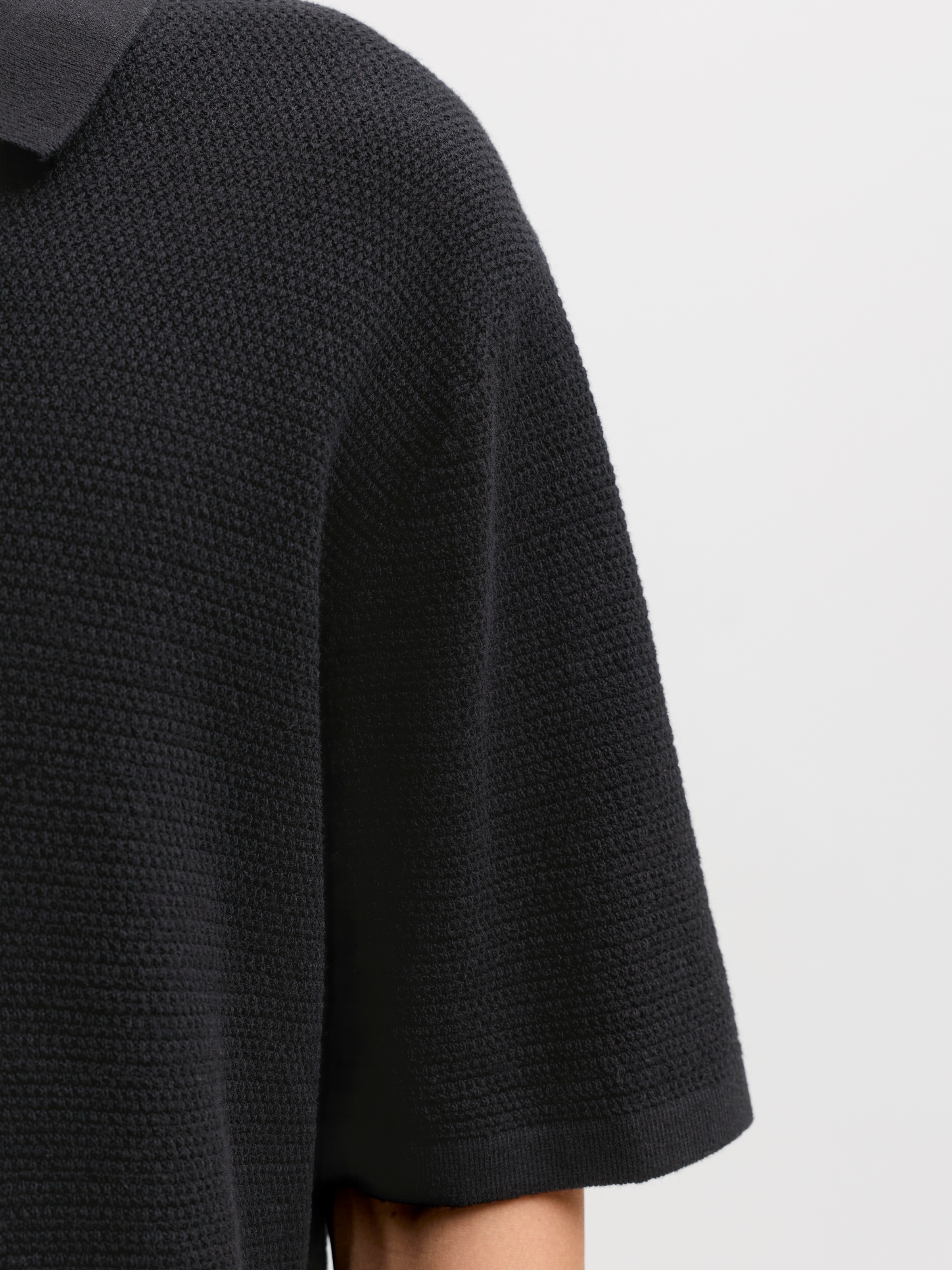 Jack & Jones Kurzarmpullover »JJEGEORGE KNIT POLO SS SN« mit Polo Kragen