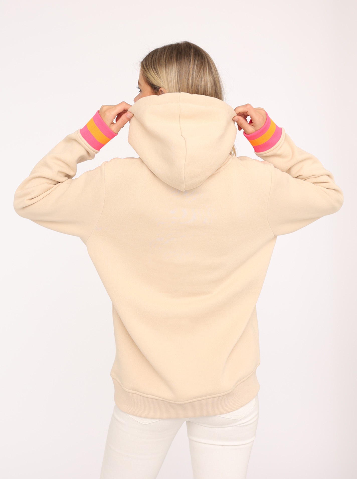 Zwillingsherz Hoodie »"Rahel"«, Mit Kontrastbündchen und Fronttasche