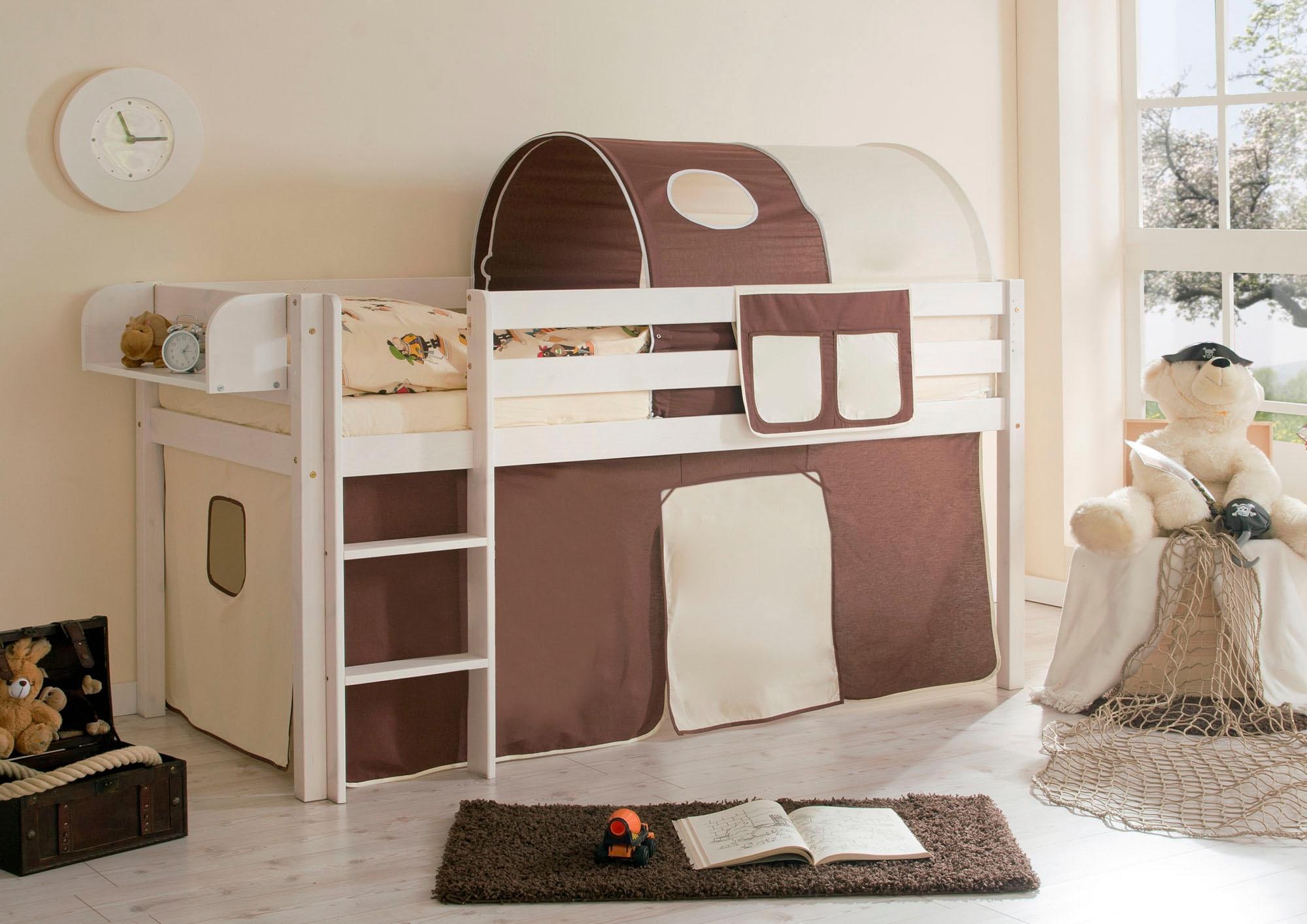 Ticaa Hochbett »Malte« mit Rollrost und in verschiedenen Ausführungen wahlweise mit Matratze