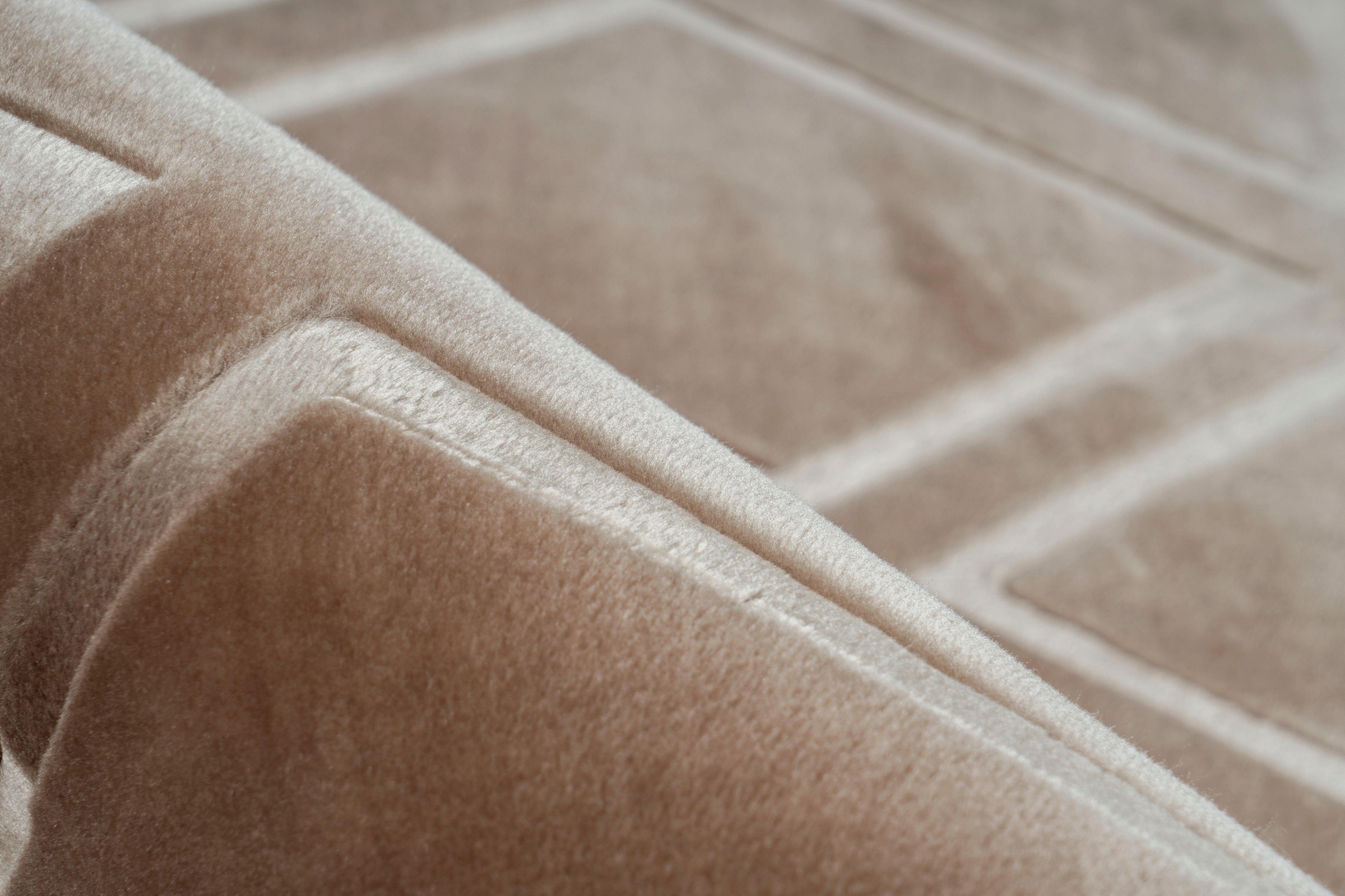 calo-deluxe Teppich »Latemar 400«, rechteckig, 7 mm Höhe, Hoch -Tief Struktur, Wohnzimmer