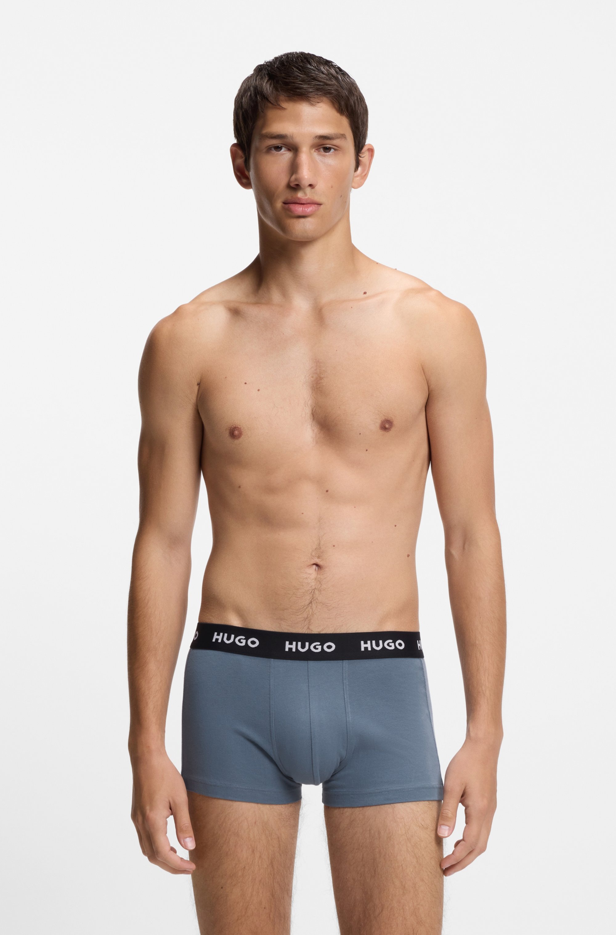 HUGO Underwear Trunk »TRUNK TRIPLET PACK« Packung, 3 Stk. mit Logoschriftzug auf dem Bund