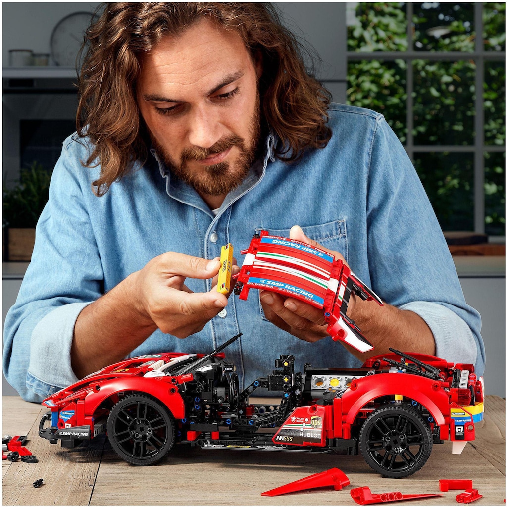 LEGO® Konstruktionsspielsteine »Ferrari 488 GTE “AF Corse #51” (42125), LEGO® Technic«, (1682 St.)