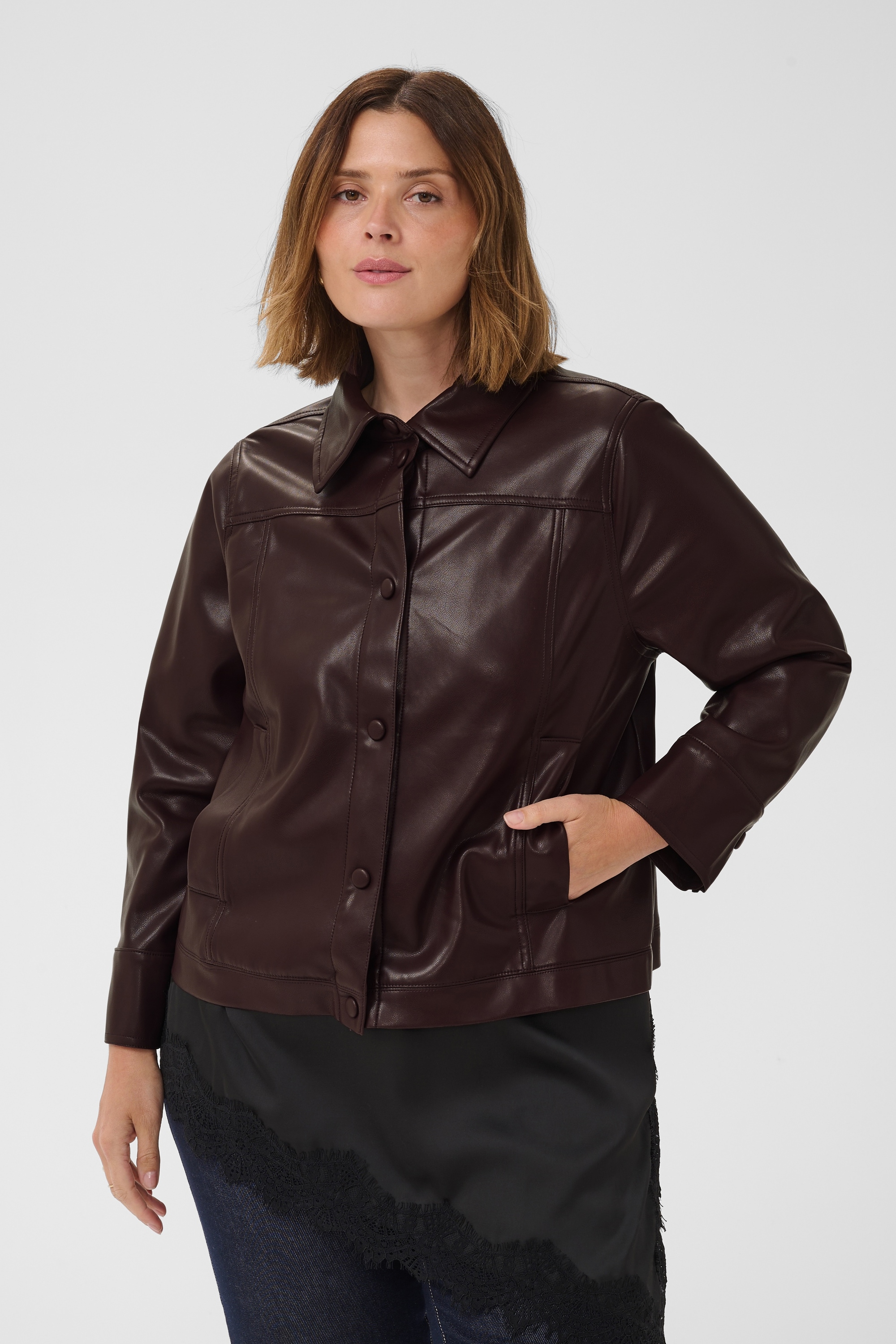 KAFFE Curve Wintermantel »Damen Jacke KCarensa«