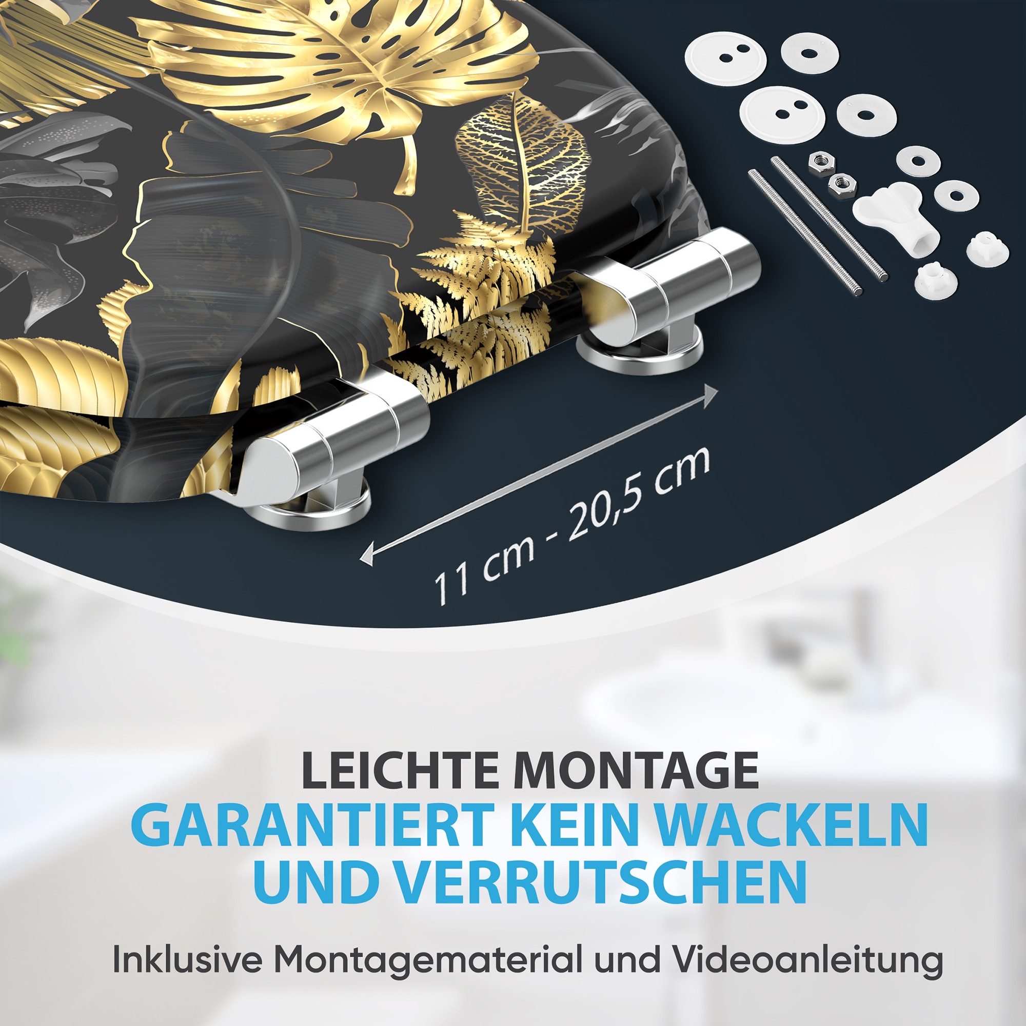 Sanilo WC-Sitz »mit Absenkautomatik, viele schöne Toilettensitze direkt vom Hersteller« Premium Toilettendeckel, moderner Klodeckel, leichte Montage