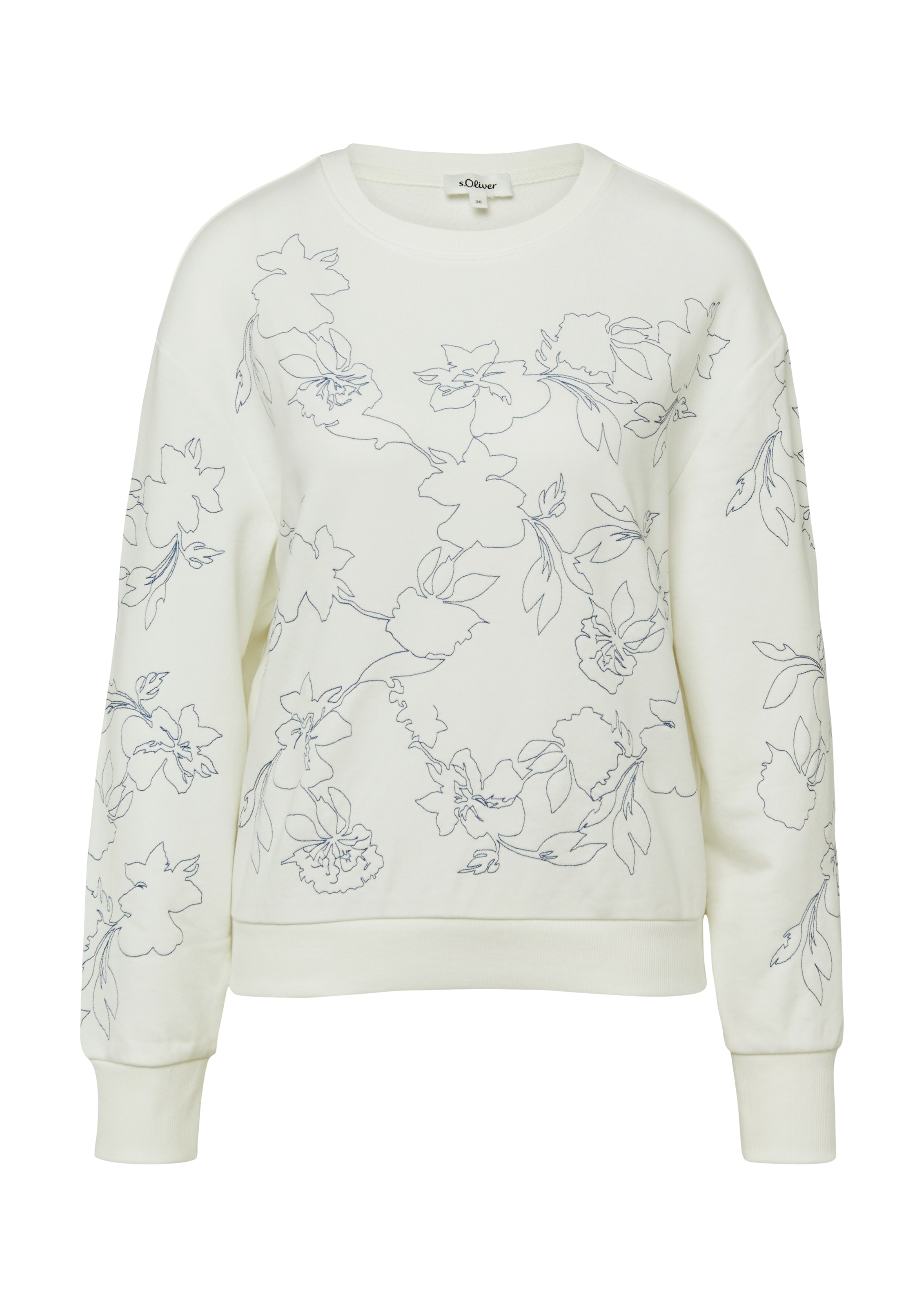 s.Oliver Sweater , mir floraler Stickerei
