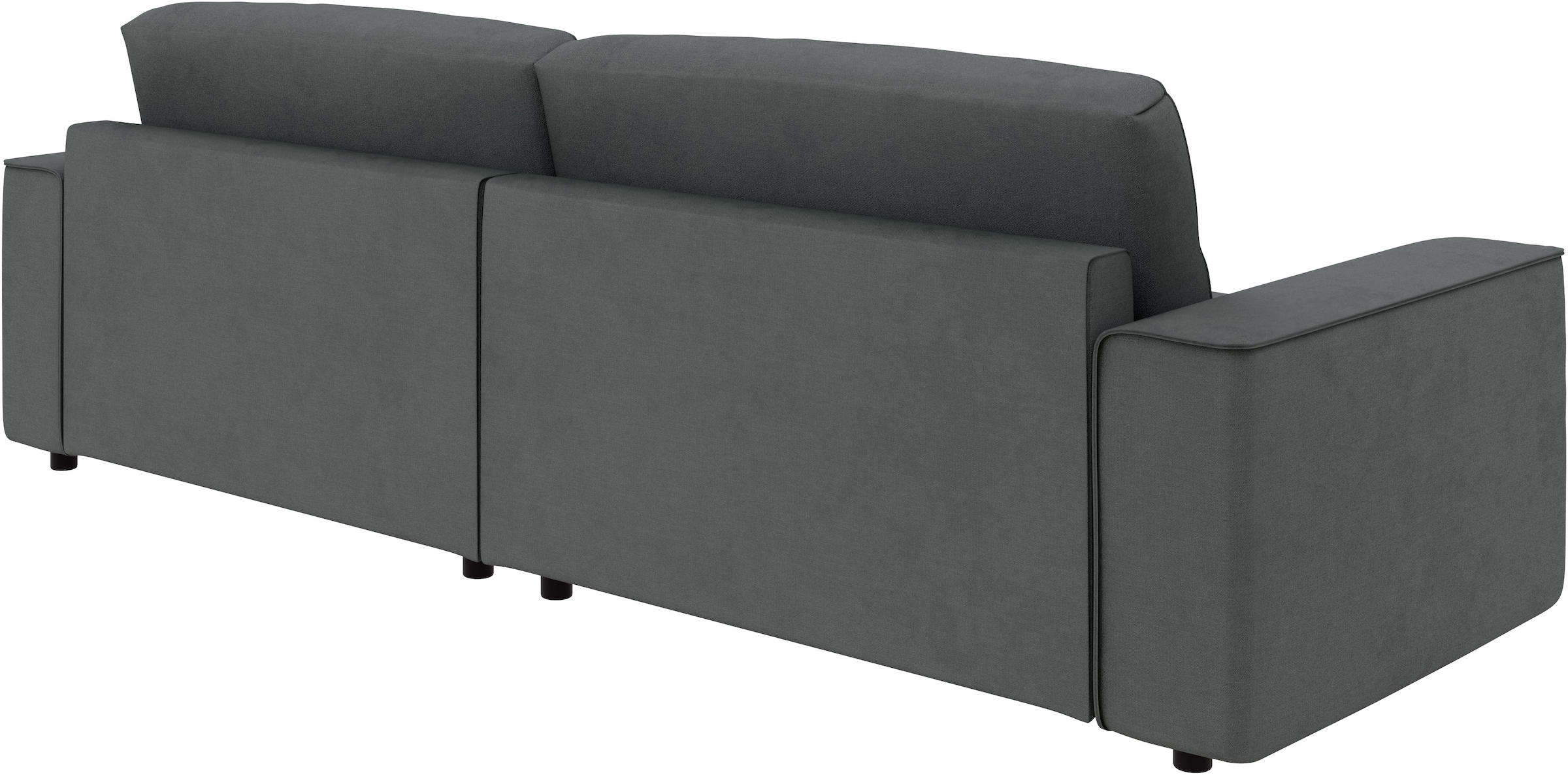 INOSIGN Ecksofa »Chance, Recamiere beidseitig montierbar, Schlaffunktion, Breite 265 cm« in Struktur fein LINO, mit Schlaffunktion und Bettkasten