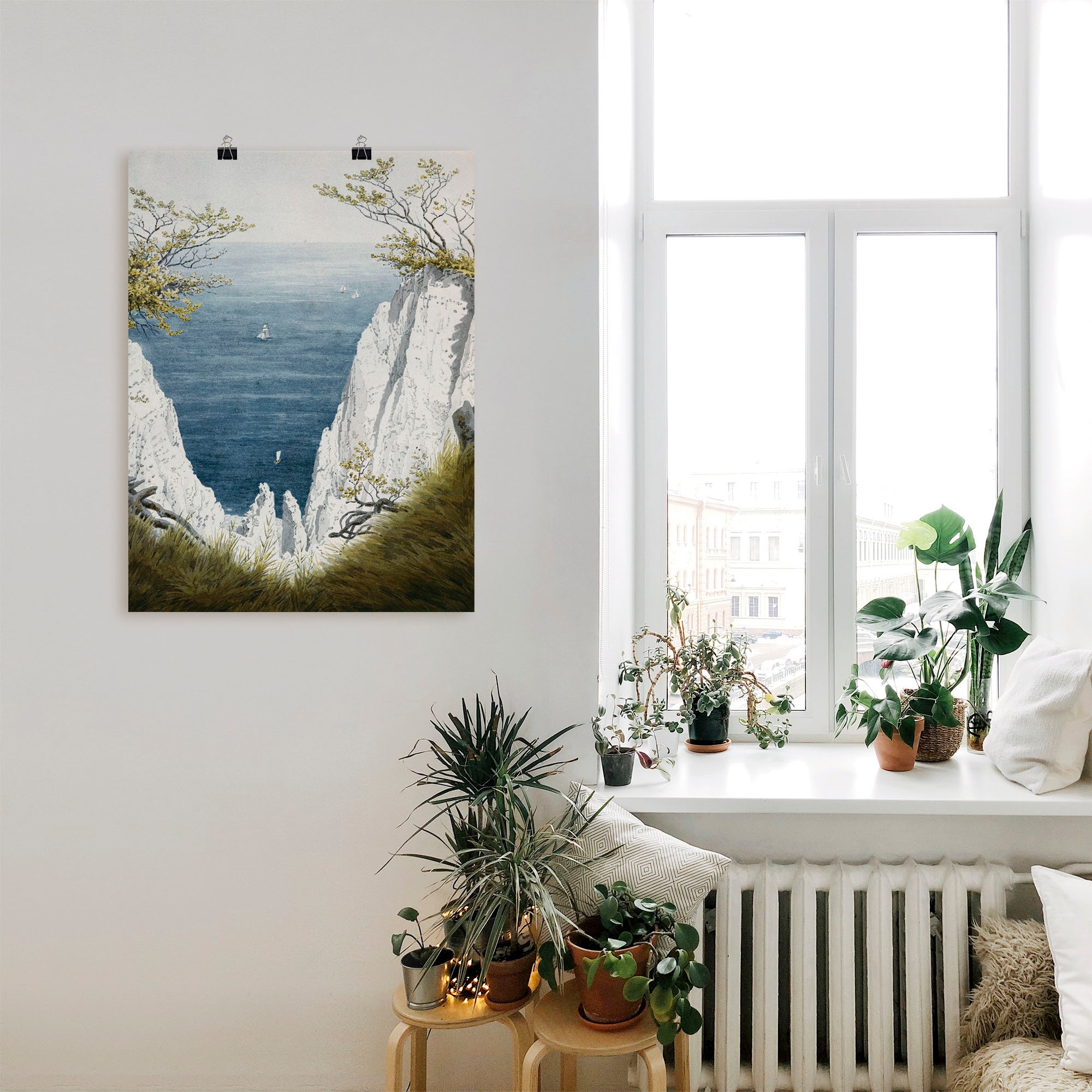 Artland Wandbild »Kreidefelsen auf Rügen, um 1826« Gewässer 1 Stk. tlg. als Leinwandbild, Poster in verschied. Größen