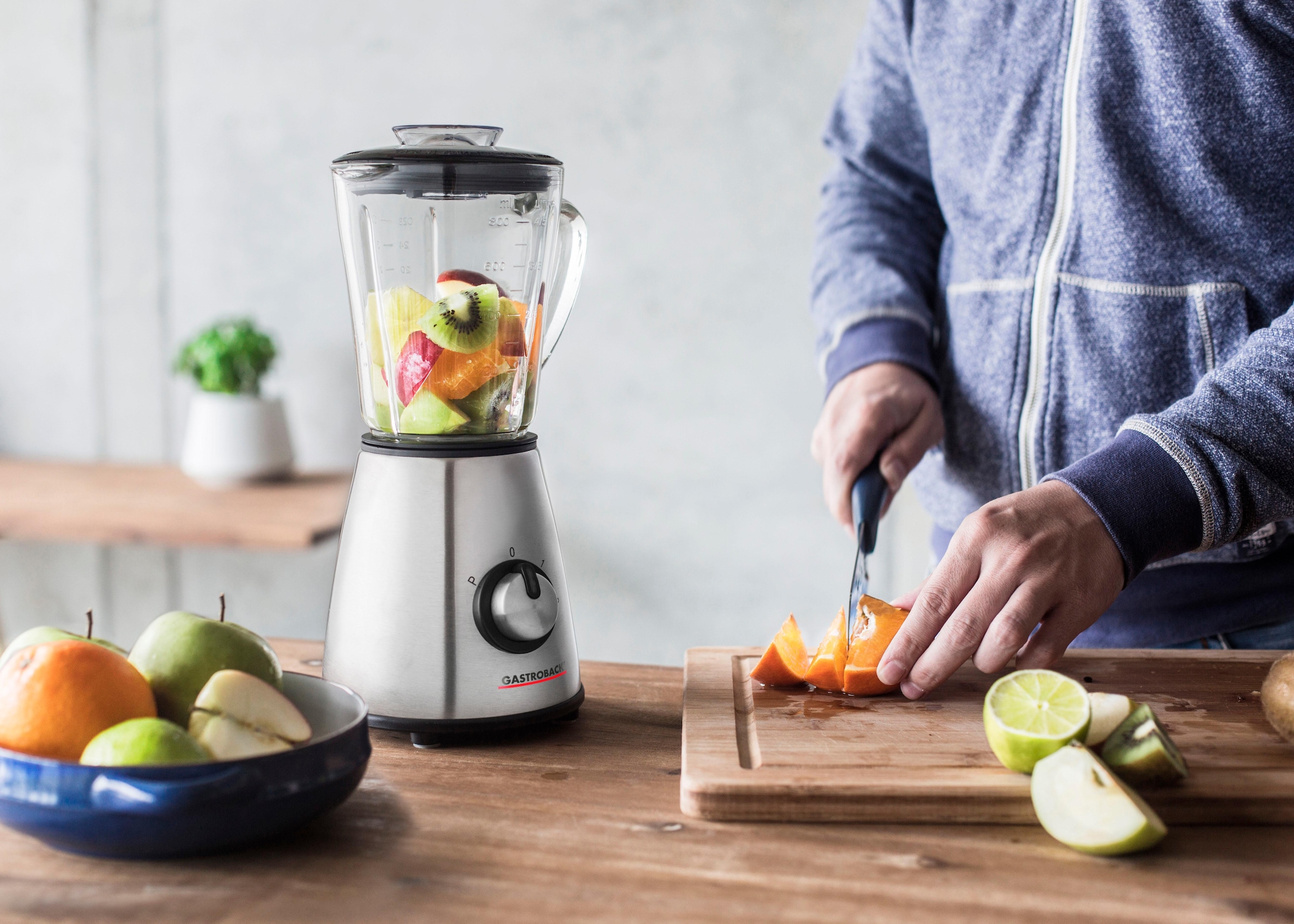 Gastroback Standmixer »Design Mixer Mini 40897« 500 W 2 Geschwindigkeiten, Edelstahl