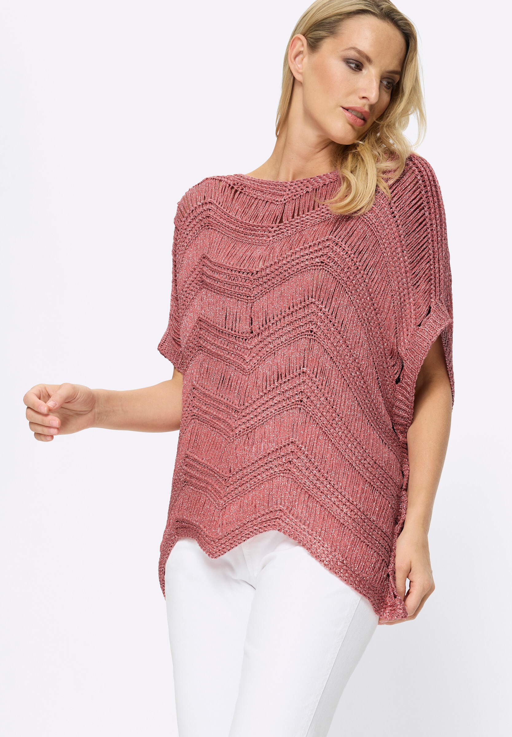 heine Strickpullover »Pullover Oversize-Pullover mit Glanzgarn«