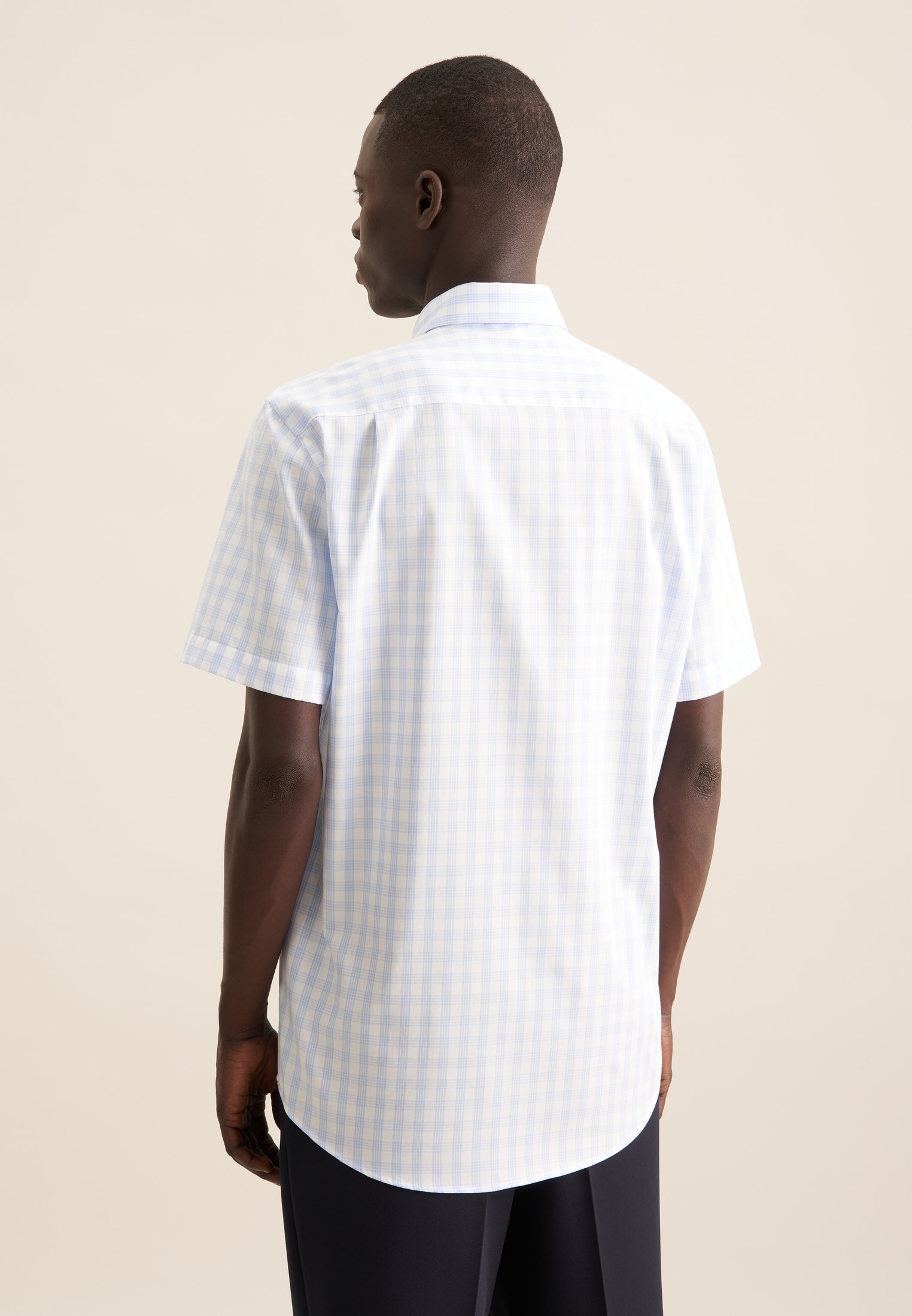 seidensticker Businesshemd »Regular«, Regular 1/2 Button-Down-Kragen Karo