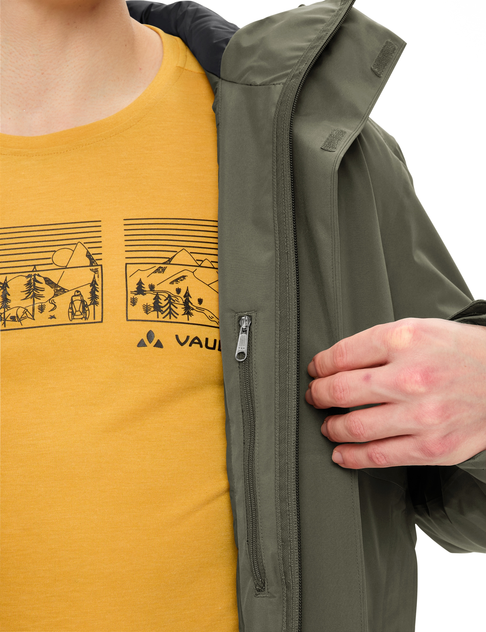 VAUDE Funktionsjacke »MEN'S ROSEMOOR PADDED JACKET II« 1 Stk. tlg. mit Kapuze