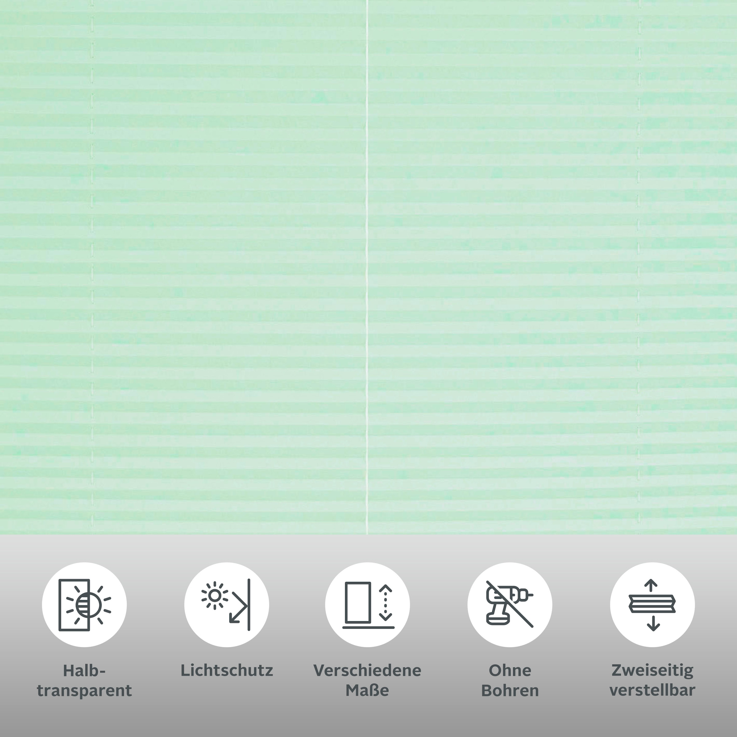 OTTO home Plissee »DAHRA - in Crush-Optik« Lichtschutz ohne Bohren verspannt Fixmaß, Bestseller mit über 5500 4,5-Sterne-Bewertungen, Klemmträger