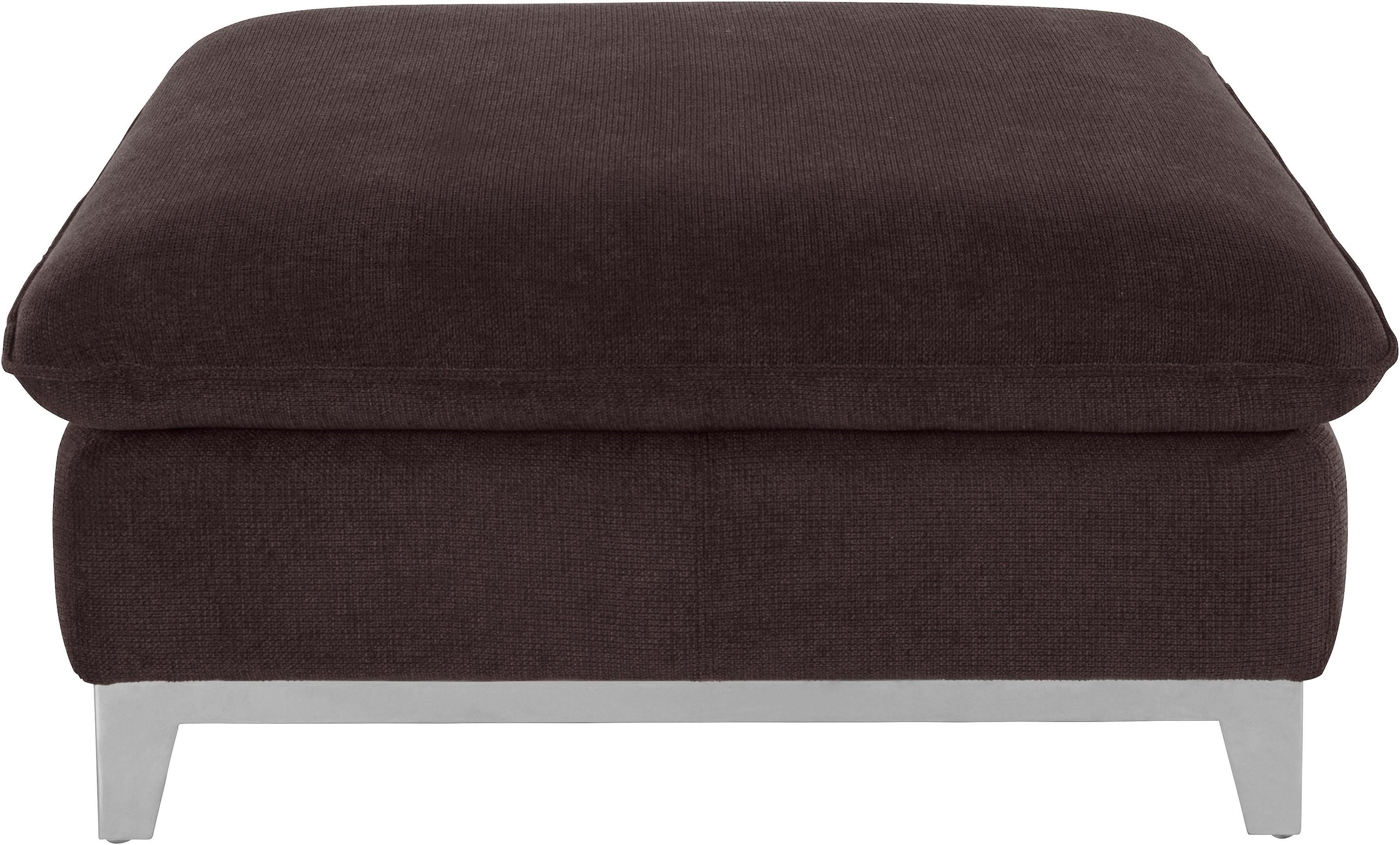 COTTA Polstergarnitur »Teresa L-Form«, (Set), Set bestehend aus: Ecksofa mit Kopfteilverstellung & Hocker